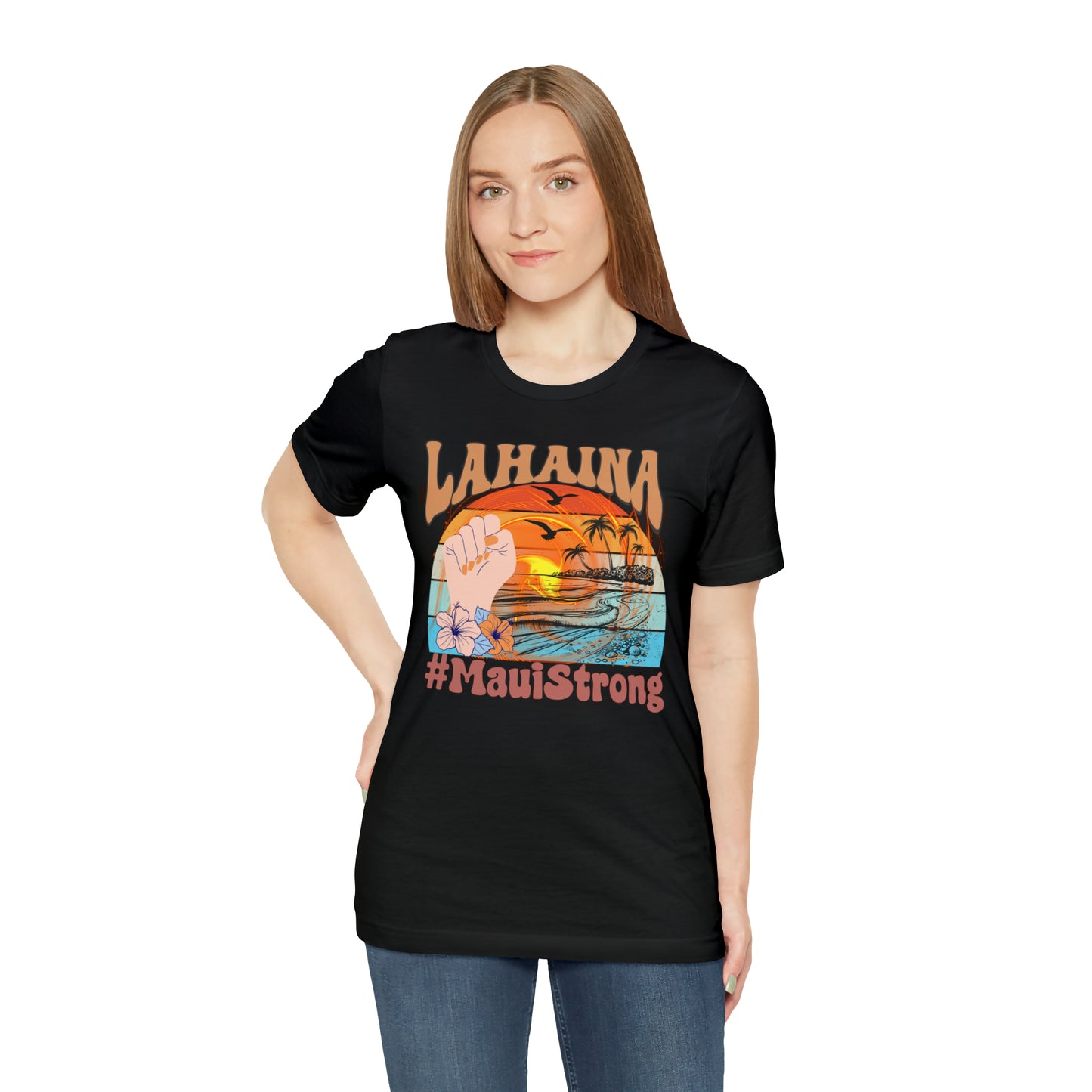 Maui Strong Shirt, Lahaina Banyan Tree T-Shirt, Maui Hawaii Shoreline Tshirt, Profits Donated Support Maui Fire, T598