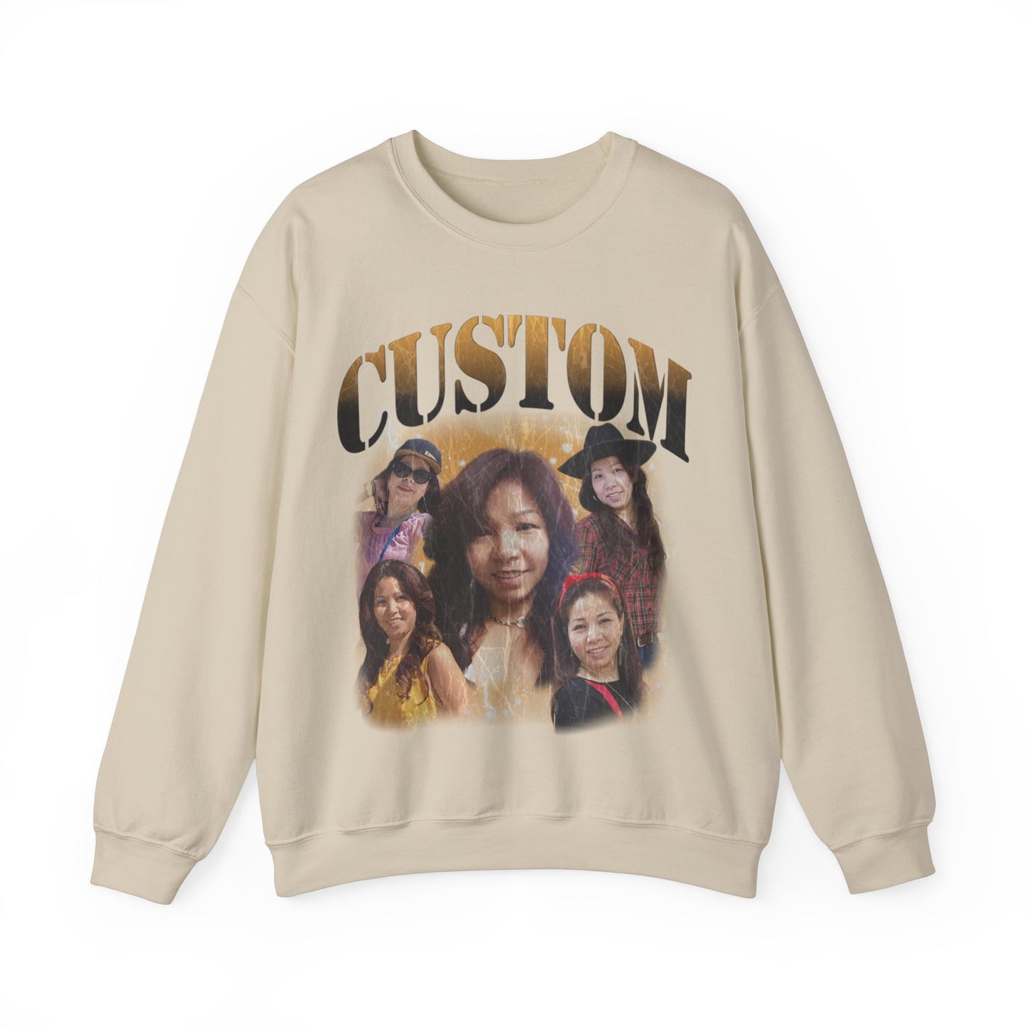 Retro Custom Bootleg Rap Sweatshirt, Custom Cat Lover Gift, Custom Retro Portrait Sweatshirt, Vintage Funny Bootleg Sweatshirt, S1400