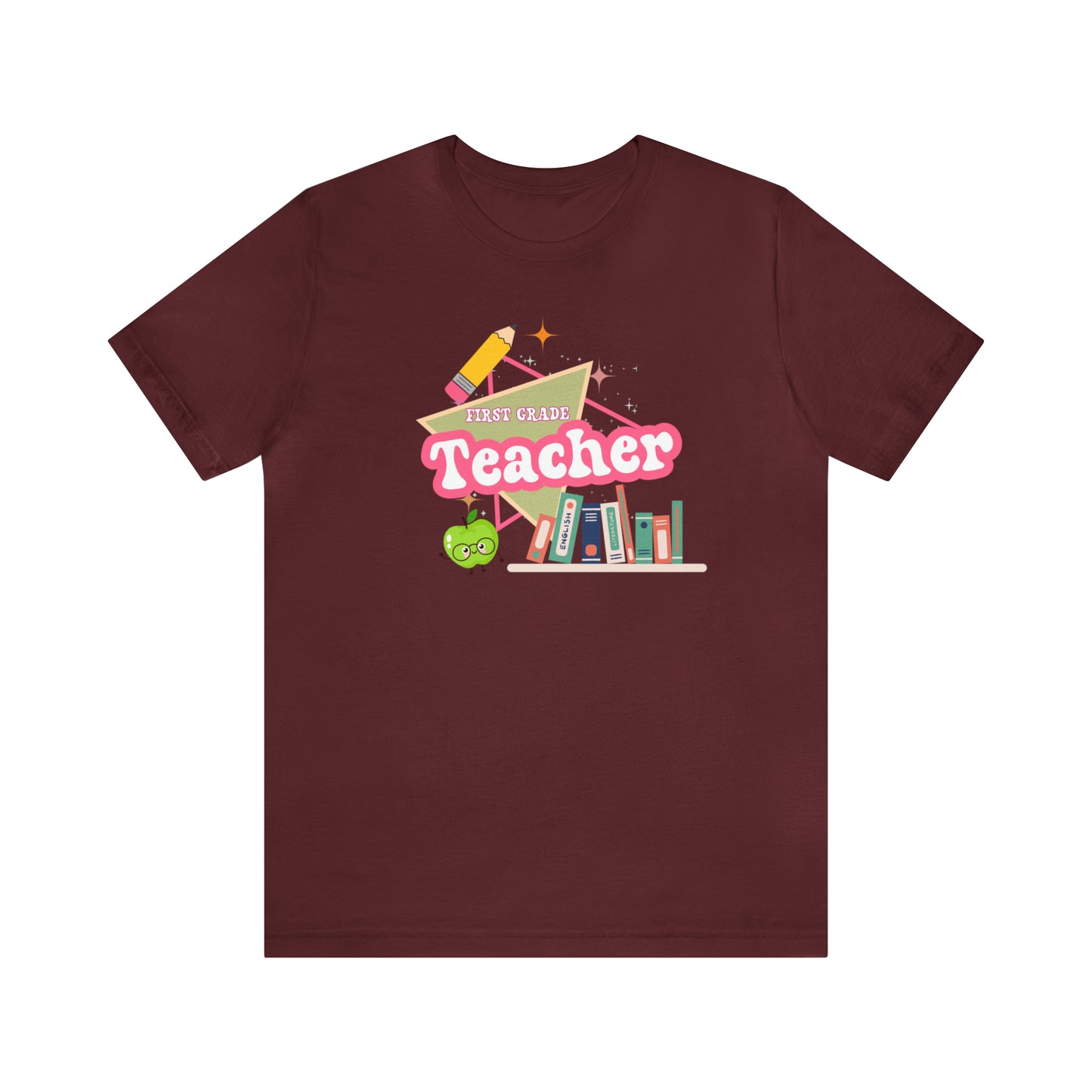 First grade teacher shirt, 1st grade shirt, 90s shirt, 90s teacher shirt, colorful school shirt, colorful teacher shirt, T542