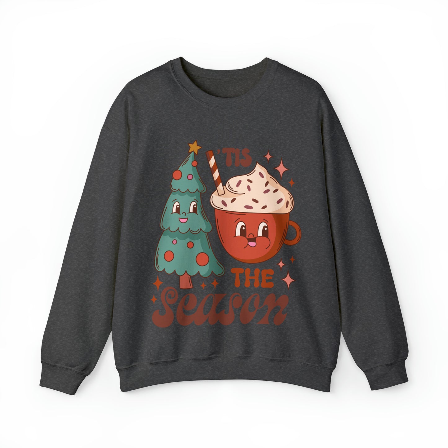 Christmas Tis The Season Sweatshirt, Merry Christmas Shirt, Christmas Tree Sweater, Christmas Tree shirt, Christmas Cake Sweatshirt, S887