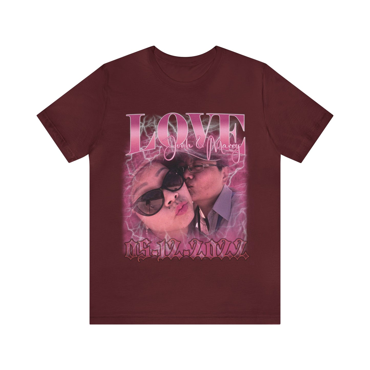 Custom 90s Vintage Bootleg Tee for couple, Custom shirt for couple, Custom bootleg tee photo shirt for lover, couple shirt for lover, T1330