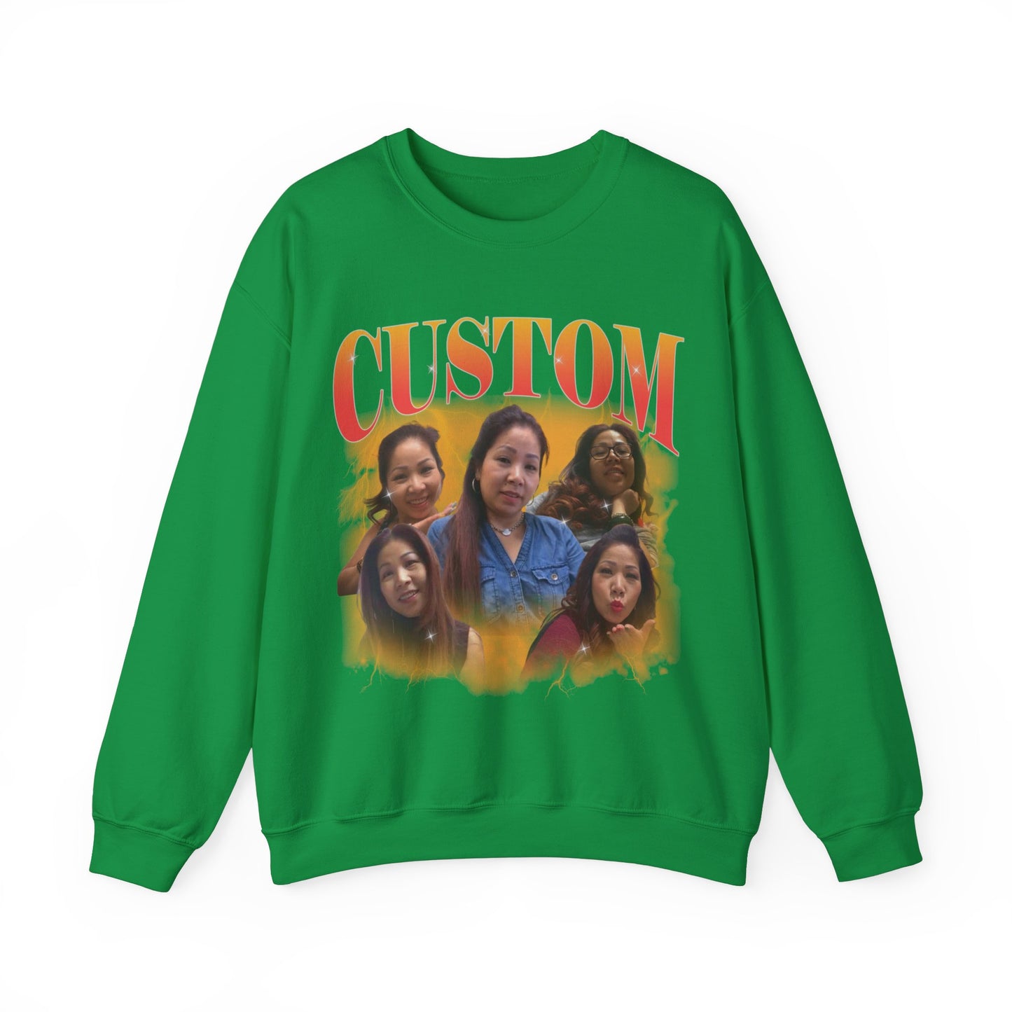 Custom Your Own Bootleg Tee, Retro Custom Bootleg Rap Tee, Custom Photo Sweatshirt, Insert Your Design Vintage Graphic 90s Sweatshirt, S1379