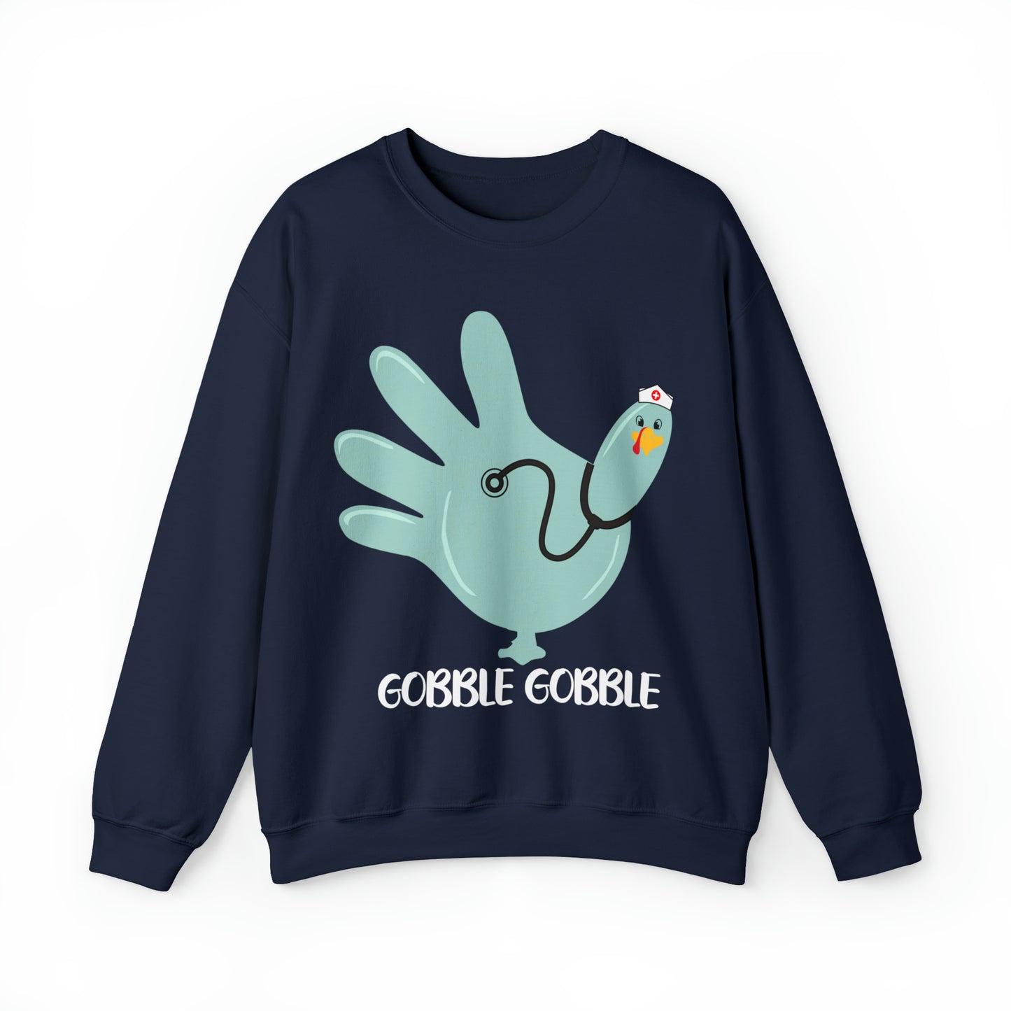 Gobble gobble turkey sweatshirt, Thanksgiving nurse sweatshirt, Rn Nursing student gift, Er department sweatshirt, Oncology nurse gift, S864