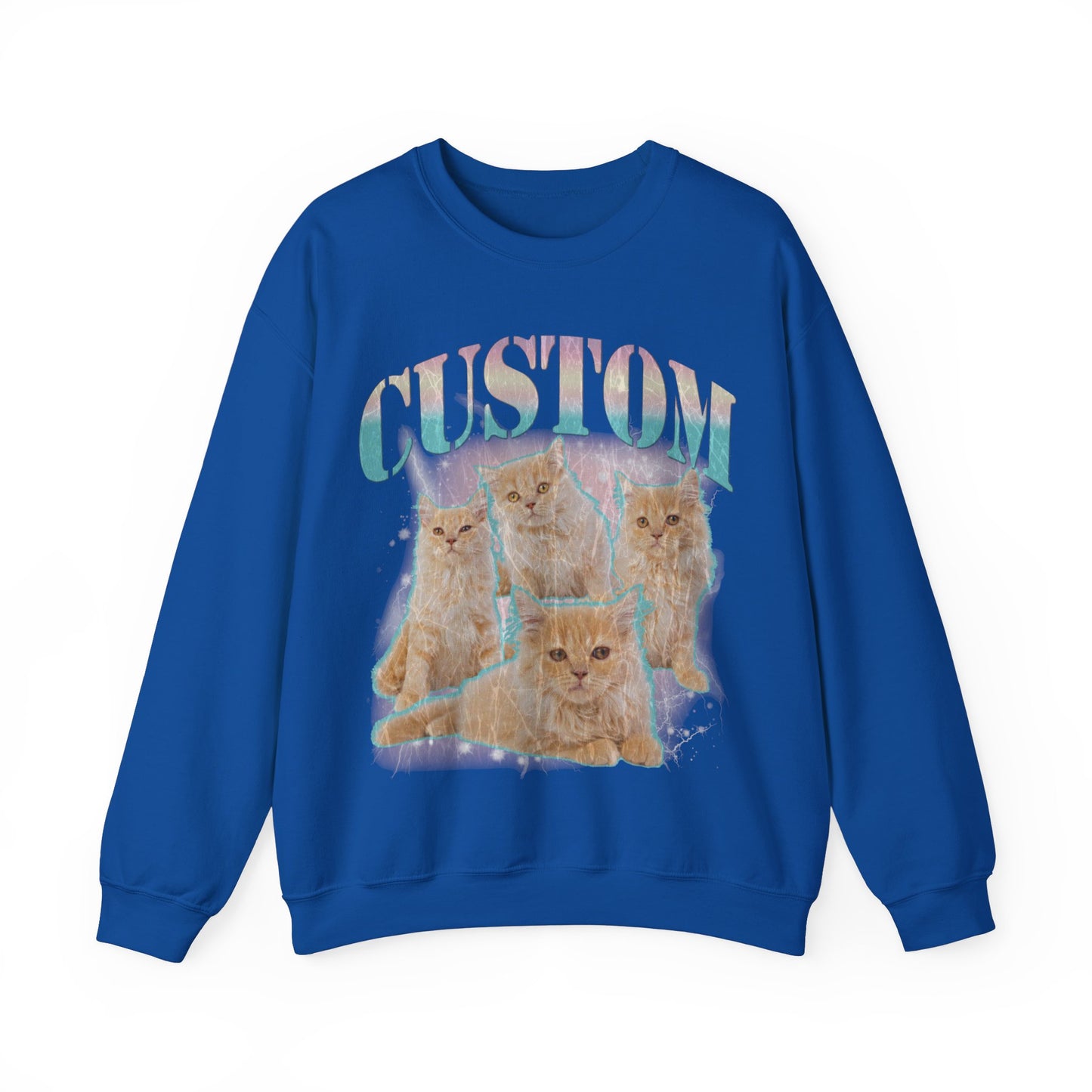Retro Custom Cat Bootleg Tee, Custom Cat Sweatshirt, Custom Cat Lover Gift, Custom dog portrait, Vintage Funny Cat Sweatshirt, S1397