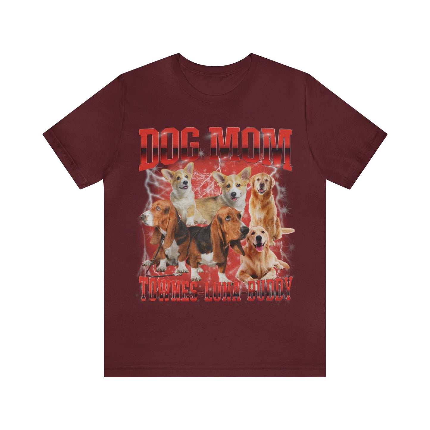 Custom Retro Dog Bootleg Shirt, Dog Mom Shirt, Dog Bootleg Retro 90's Tee, Custom Pet Photo, Custom Pet Portrait, Pet Lovers Gift, T1430
