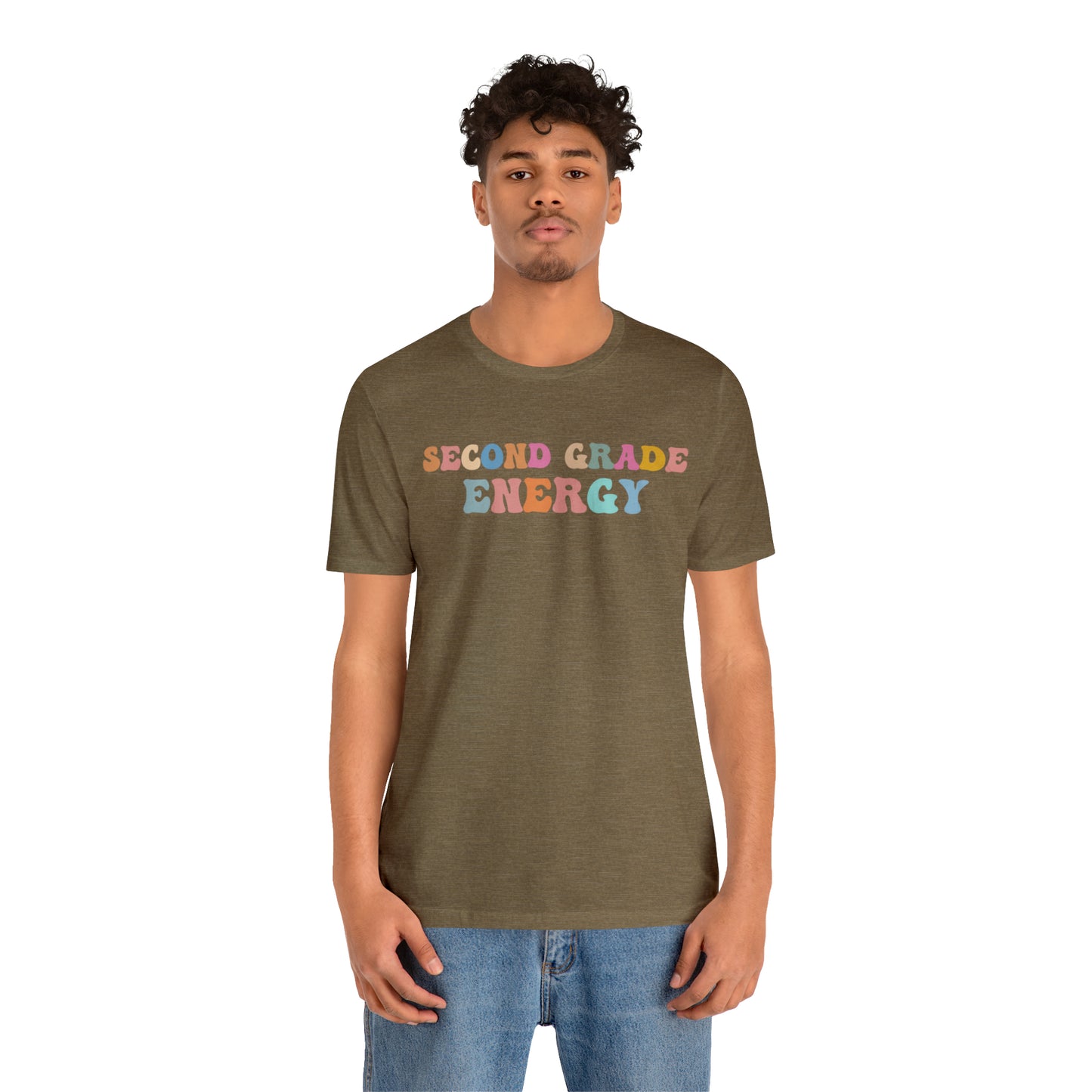 Cute Teacher Shirt, Second Grade Energy Shirt, Shirt for Second Grade, Teacher Appreciation Shirt, Best Teacher Shirt, T494