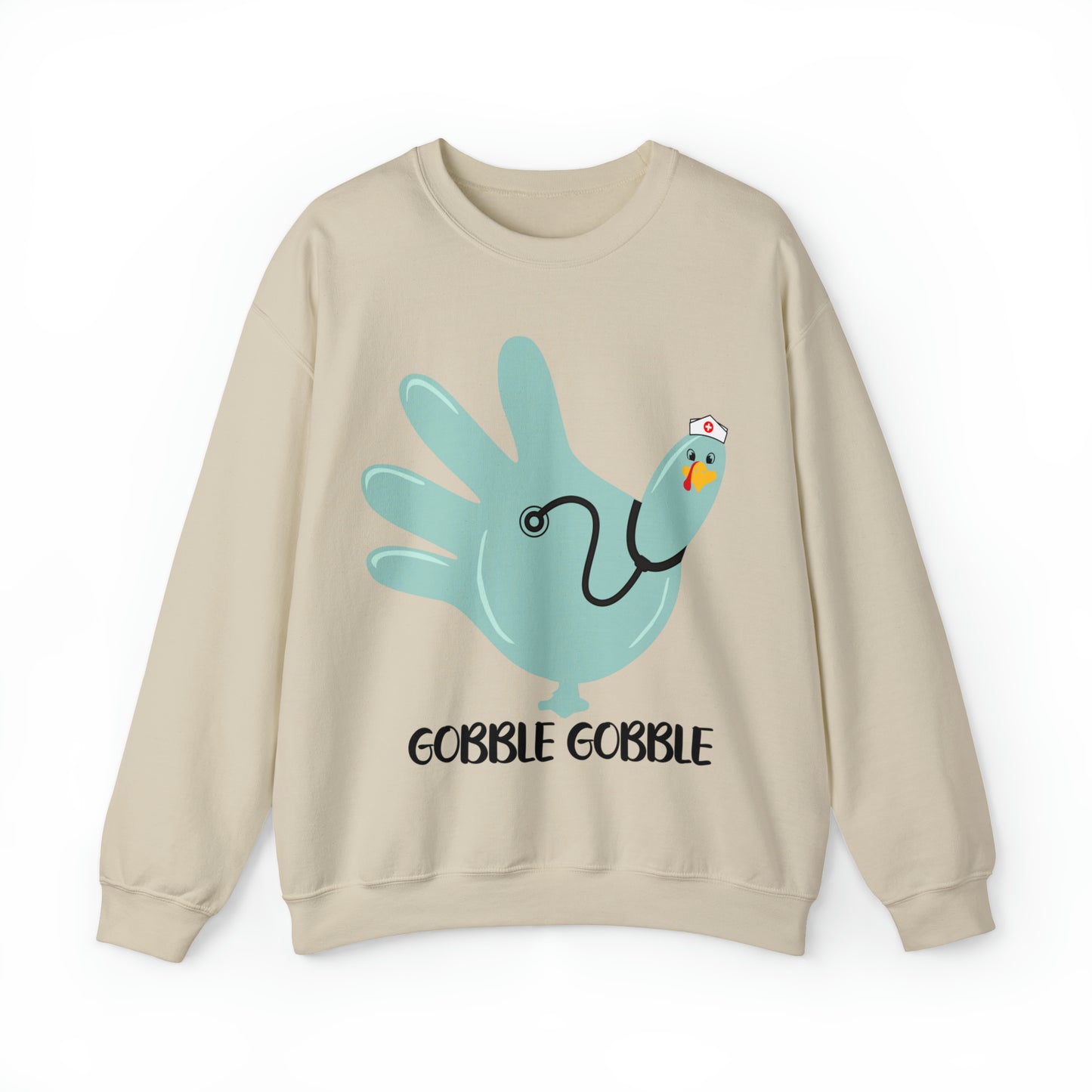 Gobble gobble turkey sweatshirt, Thanksgiving nurse sweatshirt, Rn Nursing student gift, Er department sweatshirt, Oncology nurse gift, S864