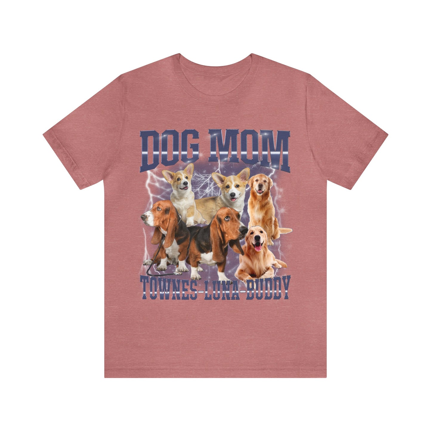 Custom Retro Dog Bootleg Shirt, Dog Mom Shirt, Dog Bootleg Retro 90's Tee, Custom Pet Photo, Custom Pet Portrait, Pet Lovers Gift, T1433