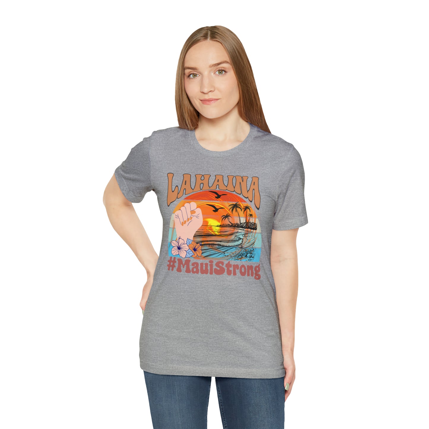 Maui Strong Shirt, Lahaina Banyan Tree T-Shirt, Maui Hawaii Shoreline Tshirt, Profits Donated Support Maui Fire, T598