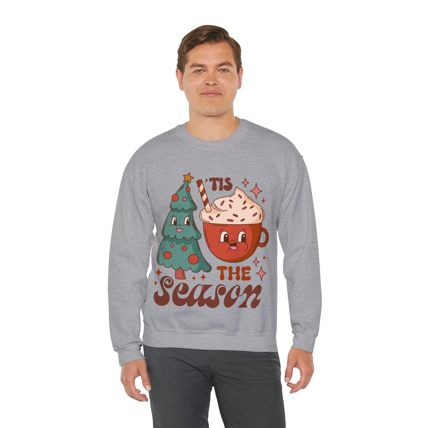Christmas Tis The Season Sweatshirt, Merry Christmas Shirt, Christmas Tree Sweater, Christmas Tree shirt, Christmas Cake Sweatshirt, S887