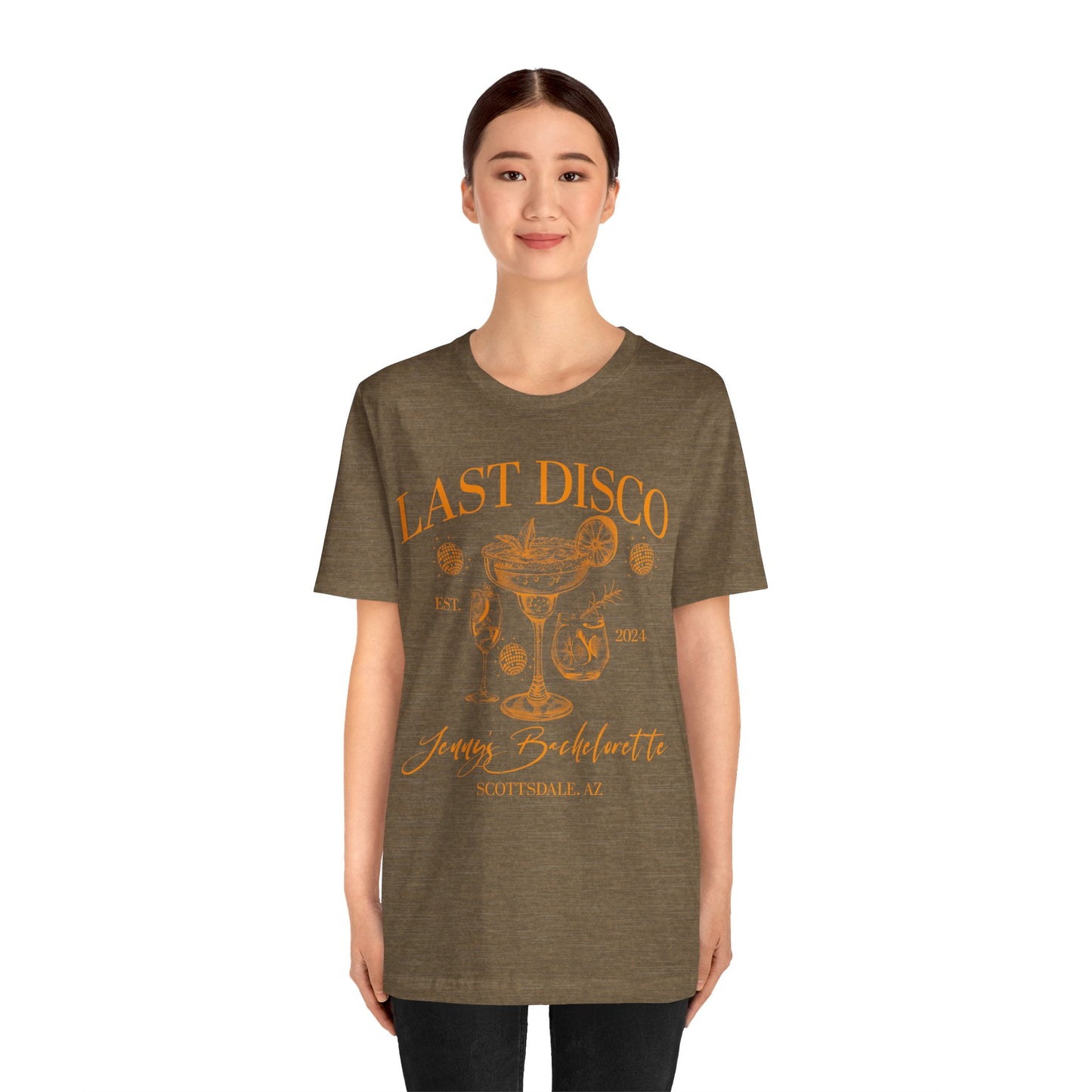 Last Disco Shirt, Disco Bride Dancing Queens Shirt, Custom Location Bridal Party Shirt, Bridal Shower, Disco Bach Bride To Be Gifts, 1 T1565