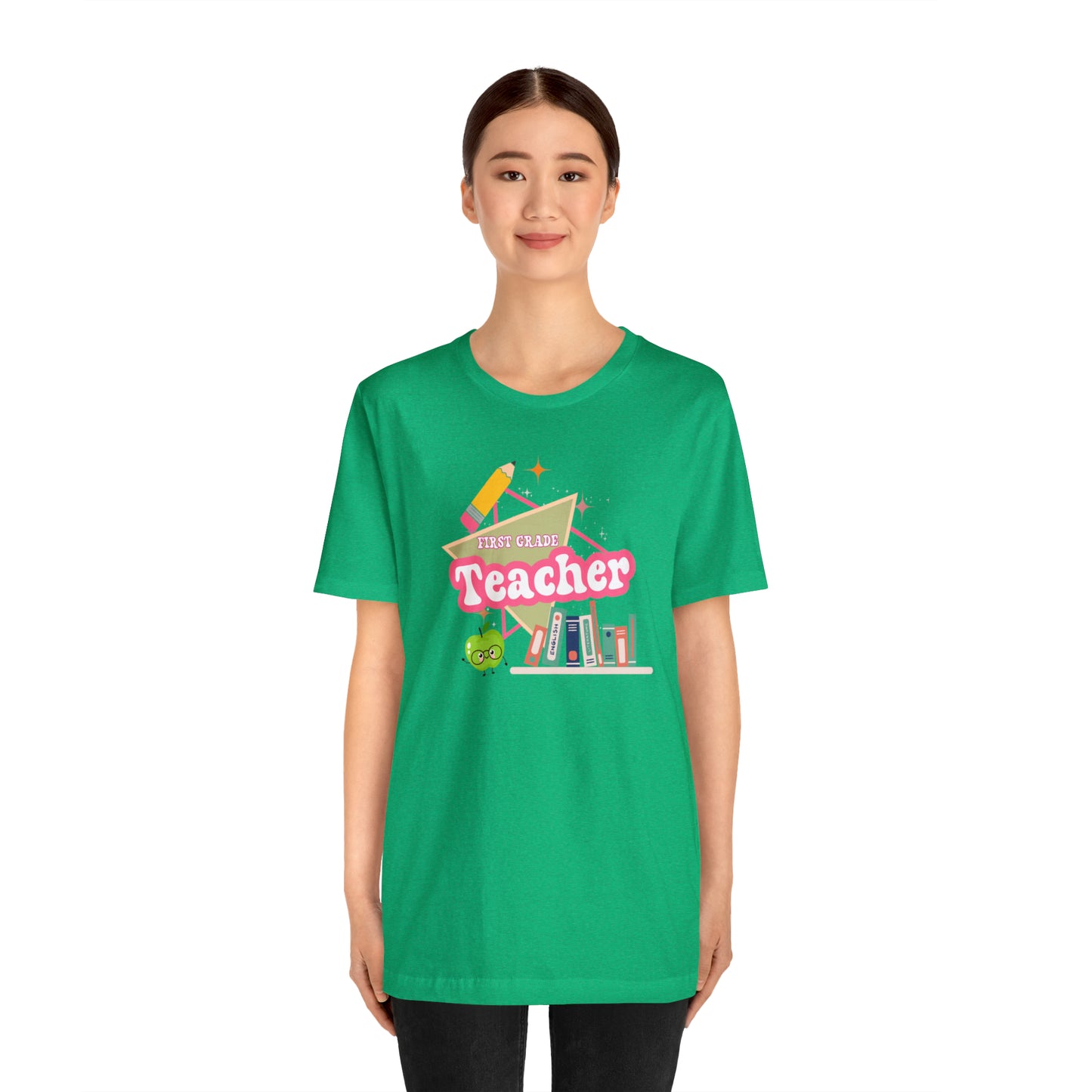 First grade teacher shirt, 1st grade shirt, 90s shirt, 90s teacher shirt, colorful school shirt, colorful teacher shirt, T542