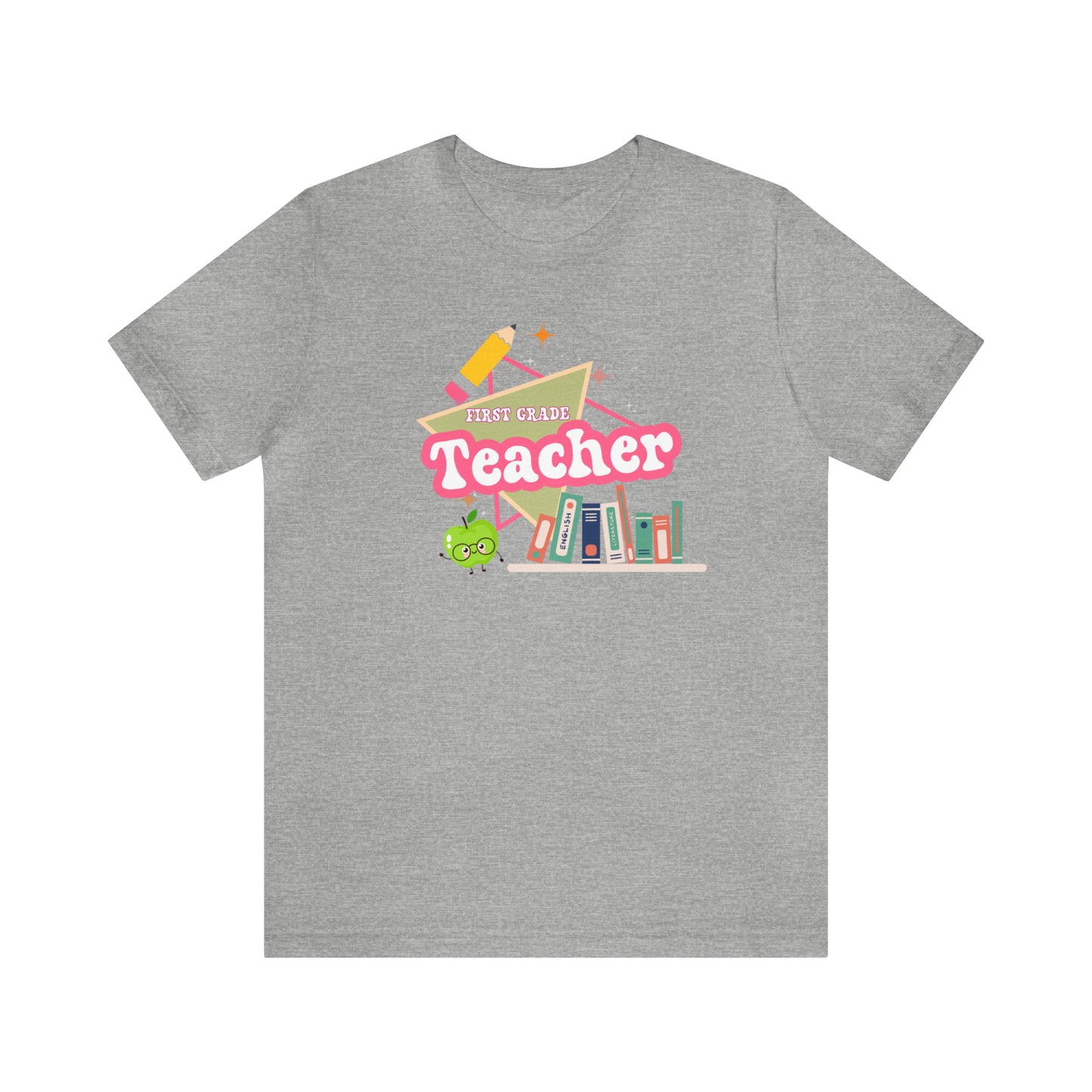 First grade teacher shirt, 1st grade shirt, 90s shirt, 90s teacher shirt, colorful school shirt, colorful teacher shirt, T542