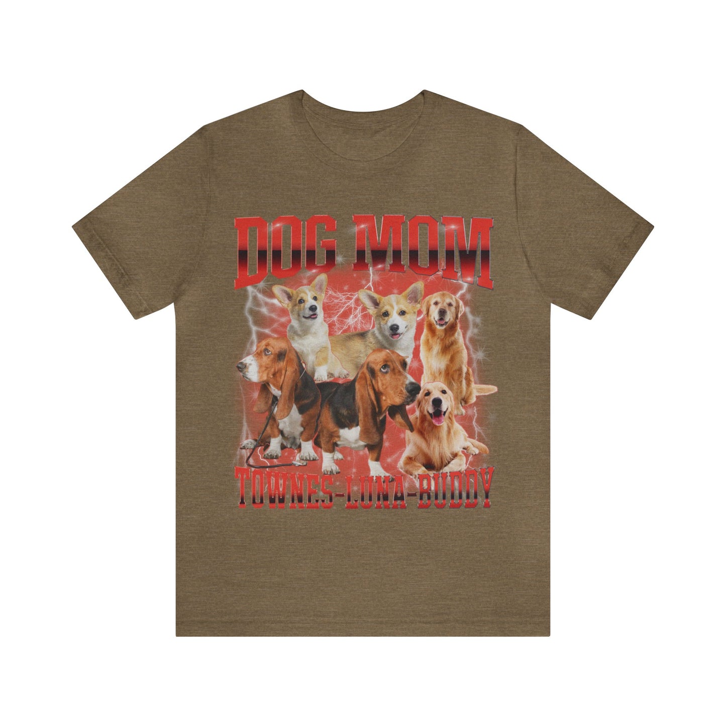 Custom Retro Dog Bootleg Shirt, Dog Mom Shirt, Dog Bootleg Retro 90's Tee, Custom Pet Photo, Custom Pet Portrait, Pet Lovers Gift, T1430