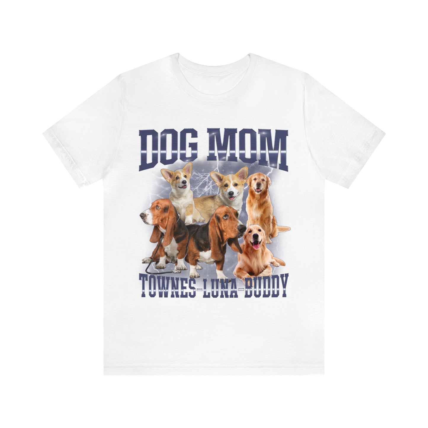 Custom Retro Dog Bootleg Shirt, Dog Mom Shirt, Dog Bootleg Retro 90's Tee, Custom Pet Photo, Custom Pet Portrait, Pet Lovers Gift, T1433