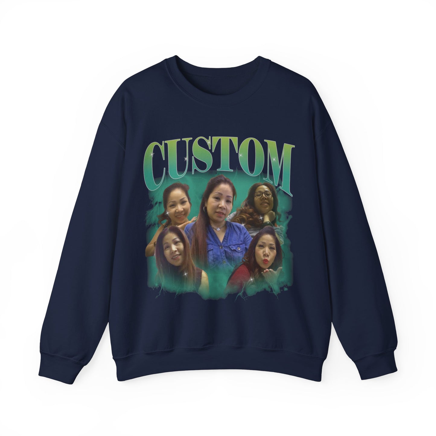Custom Your Own Bootleg Tee, Retro Custom Bootleg Rap Tee, Custom Photo Sweatshirt, Insert Your Design Vintage Graphic 90s Sweatshirt, S1381