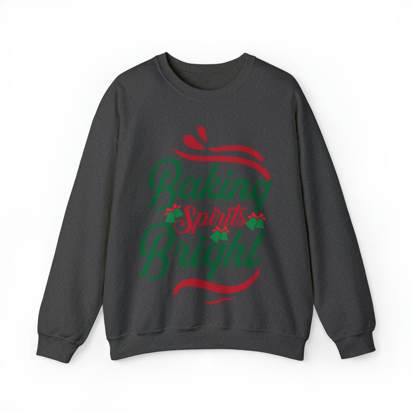 Baking Spirits Bright Sweatshirt, Christmas Cookie Sweatshirt, Funny Baker Sweatshirt, Gift For Cookie Lover, Cute Christmas Cookie, S932