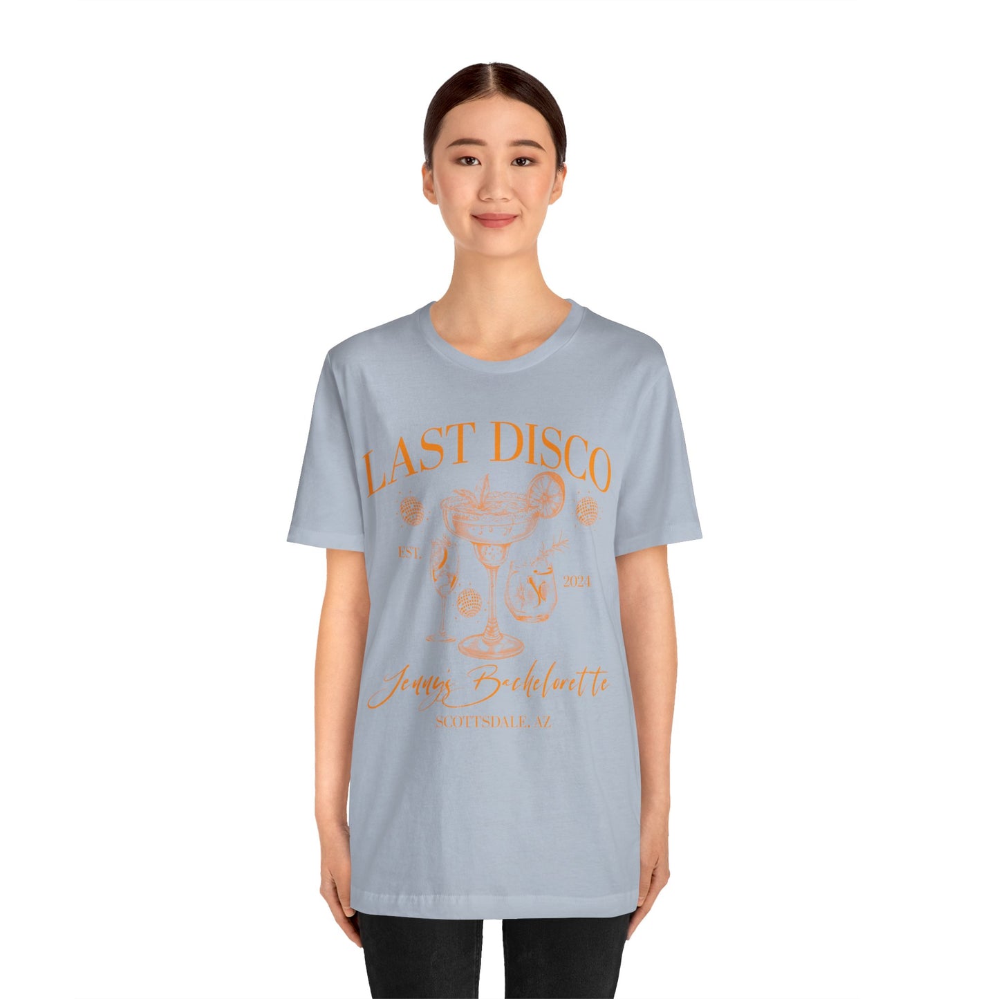 Last Disco Shirt, Disco Bride Dancing Queens Shirt, Custom Location Bridal Party Shirt, Bridal Shower, Disco Bach Bride To Be Gifts, 1 T1565