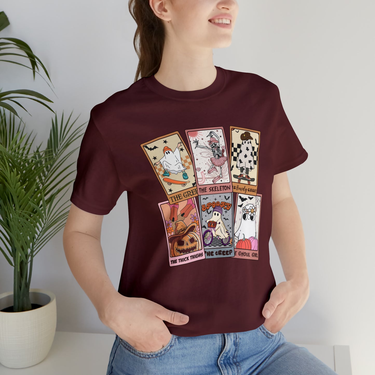 The Tarot Card Shirt, Skeleton Tarot Card Shirt, Tarot Card Lover Shirt, Skull Tarot Card Tee, Retro Halloween shirt, T612