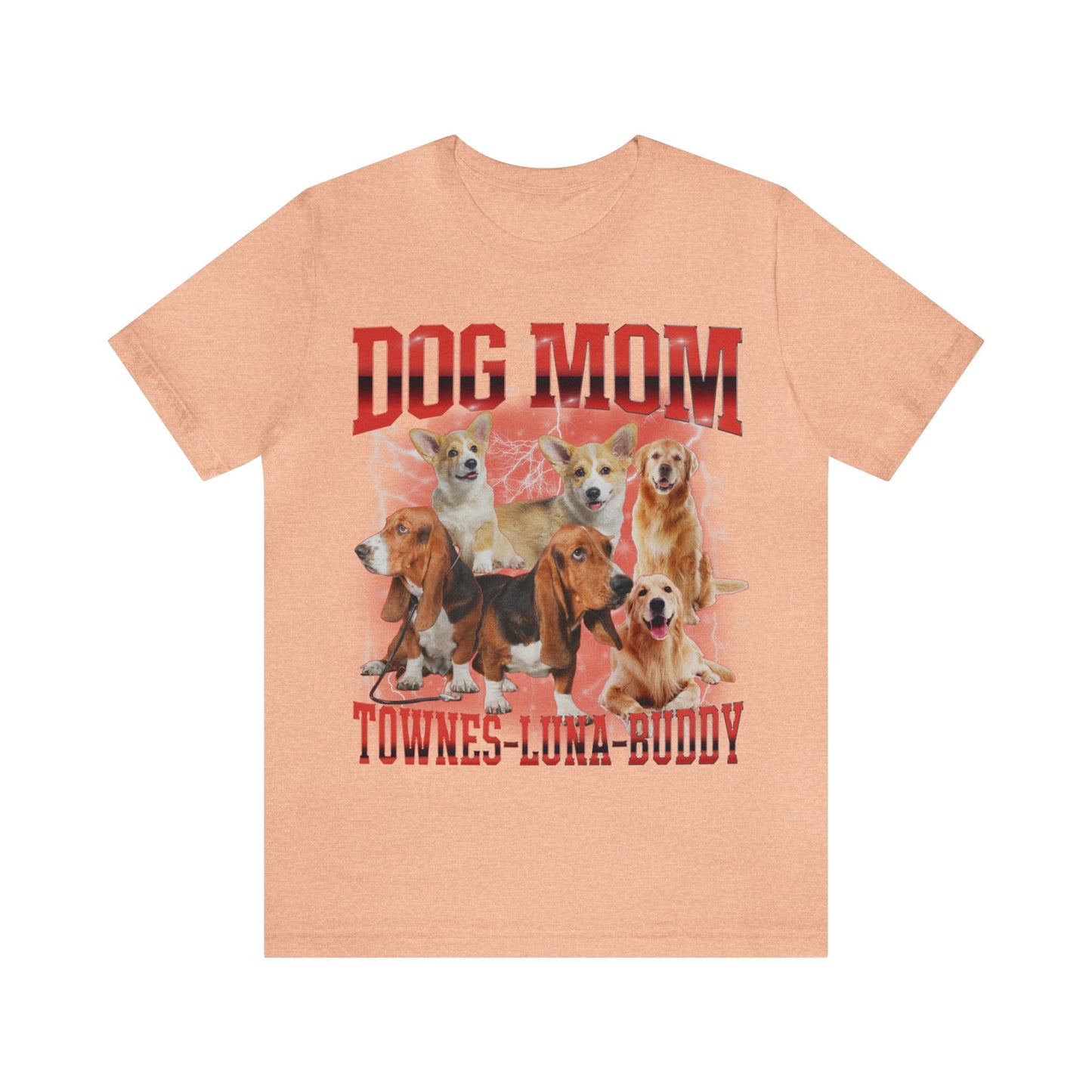 Custom Retro Dog Bootleg Shirt, Dog Mom Shirt, Dog Bootleg Retro 90's Tee, Custom Pet Photo, Custom Pet Portrait, Pet Lovers Gift, T1430