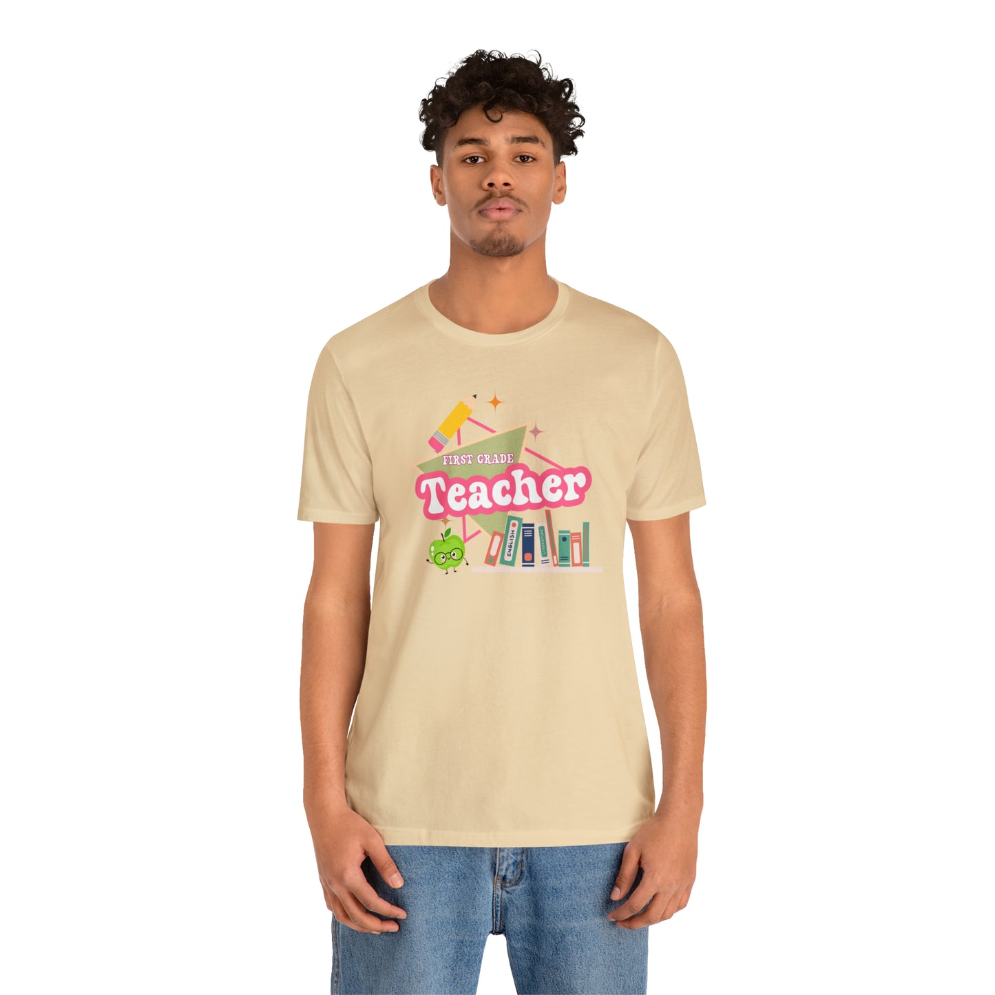 First grade teacher shirt, 1st grade shirt, 90s shirt, 90s teacher shirt, colorful school shirt, colorful teacher shirt, T542