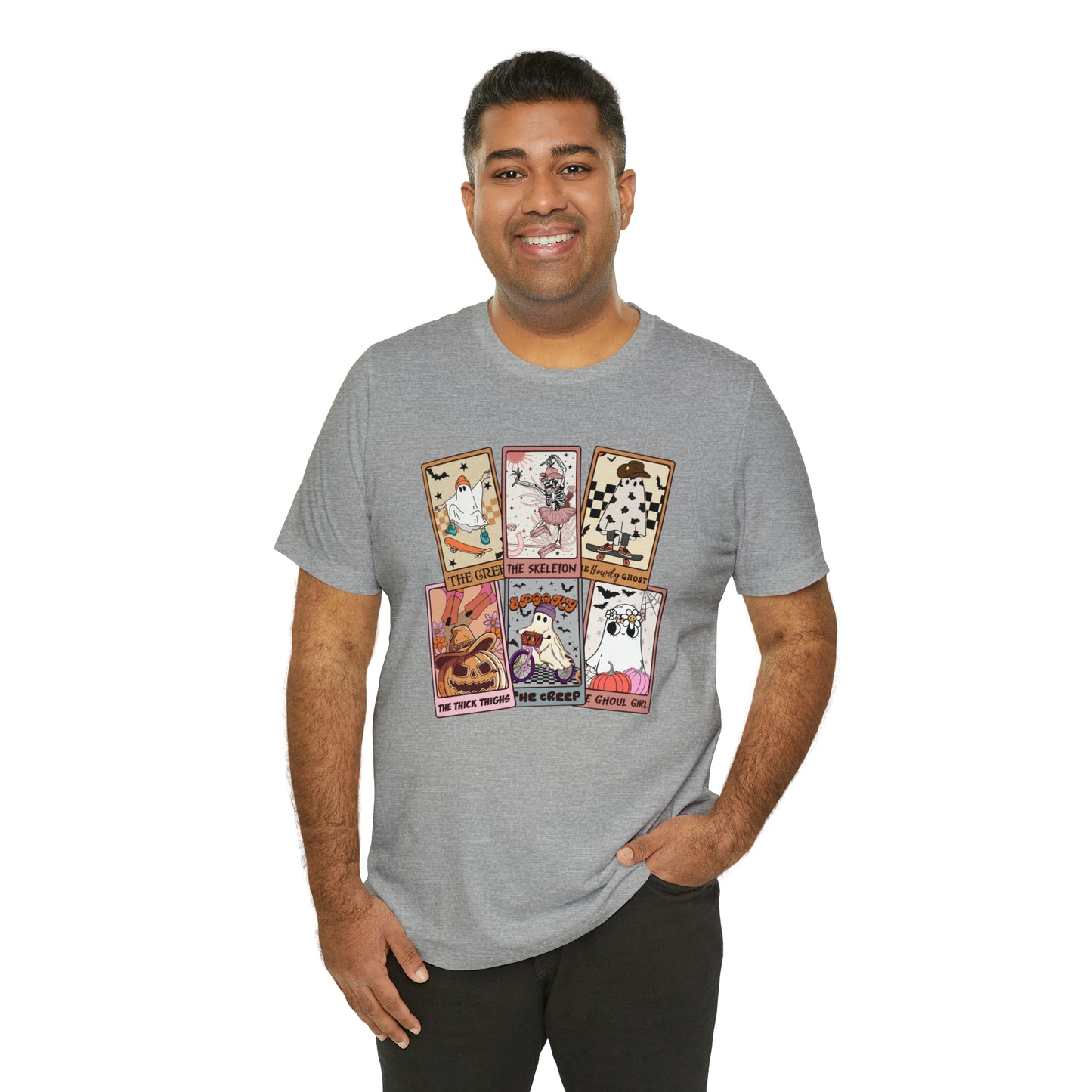 The Tarot Card Shirt, Skeleton Tarot Card Shirt, Tarot Card Lover Shirt, Skull Tarot Card Tee, Retro Halloween shirt, T612