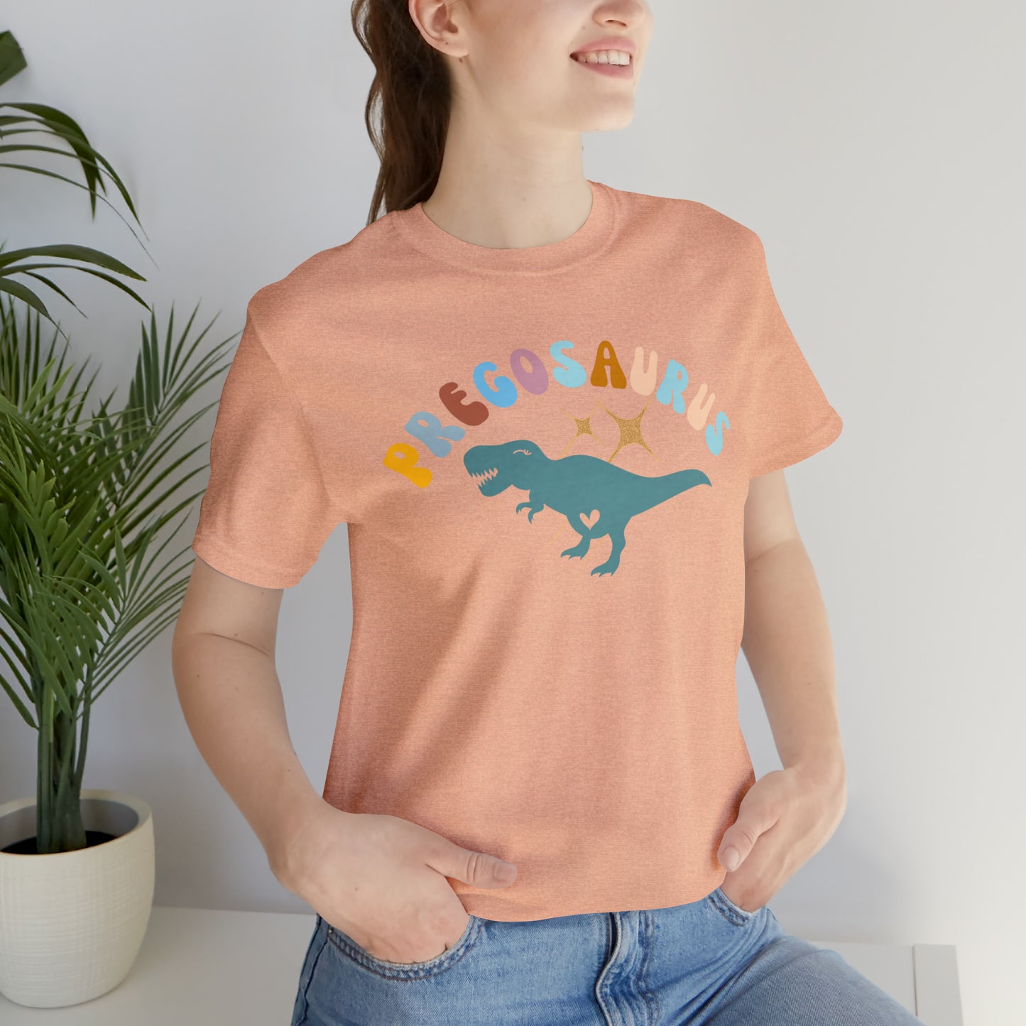 Funny Pregosaurus TShirt for Baby Shower, Funny Gift for Expecting Mom Shirt for Baby Announcement, T274