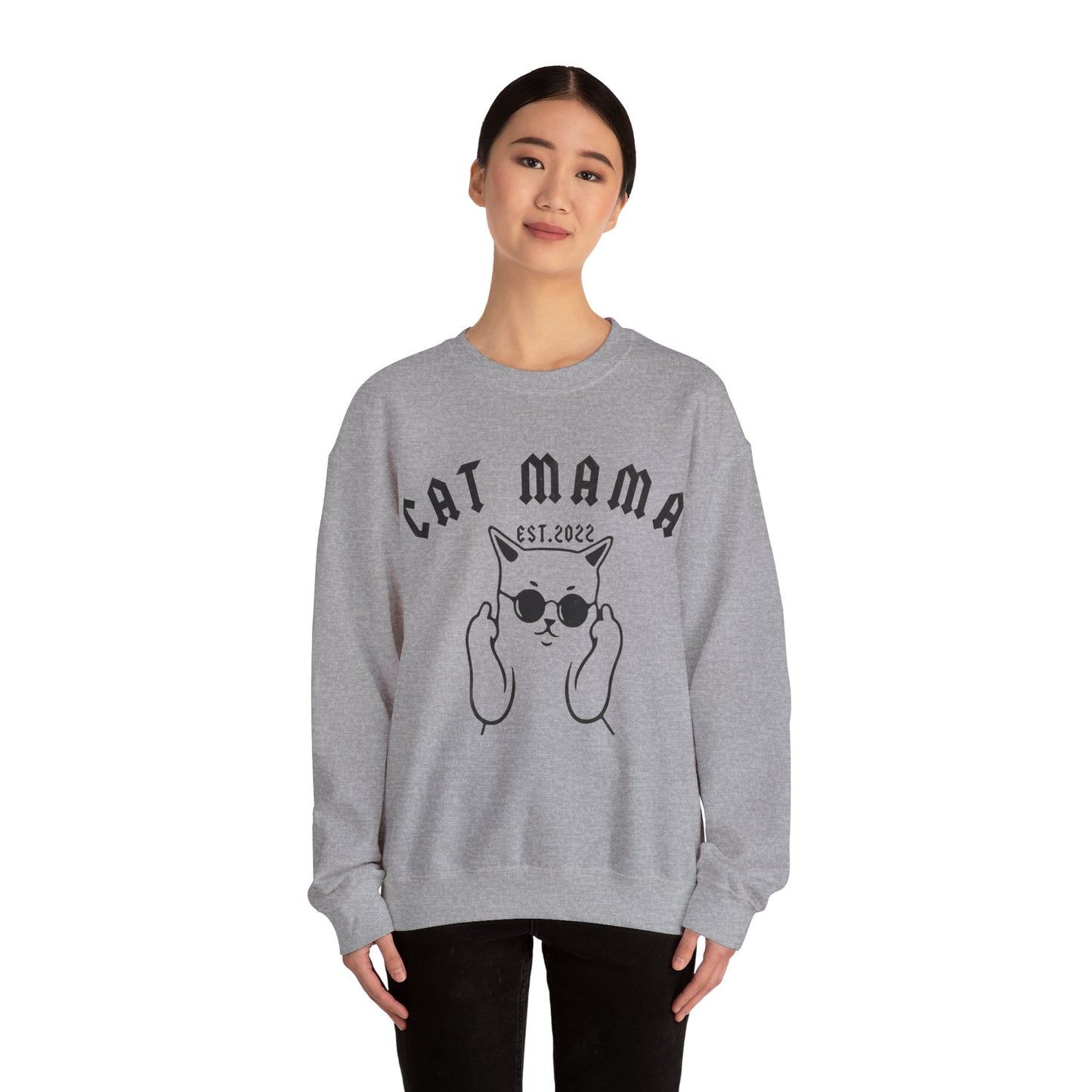 Custom Retro Cat Mom Sweatshirt, Personalized Retro Cat Mom Sweatshirt, Custom Cat Sweatshirt, Cat Lovers Sweatshirt, S1255