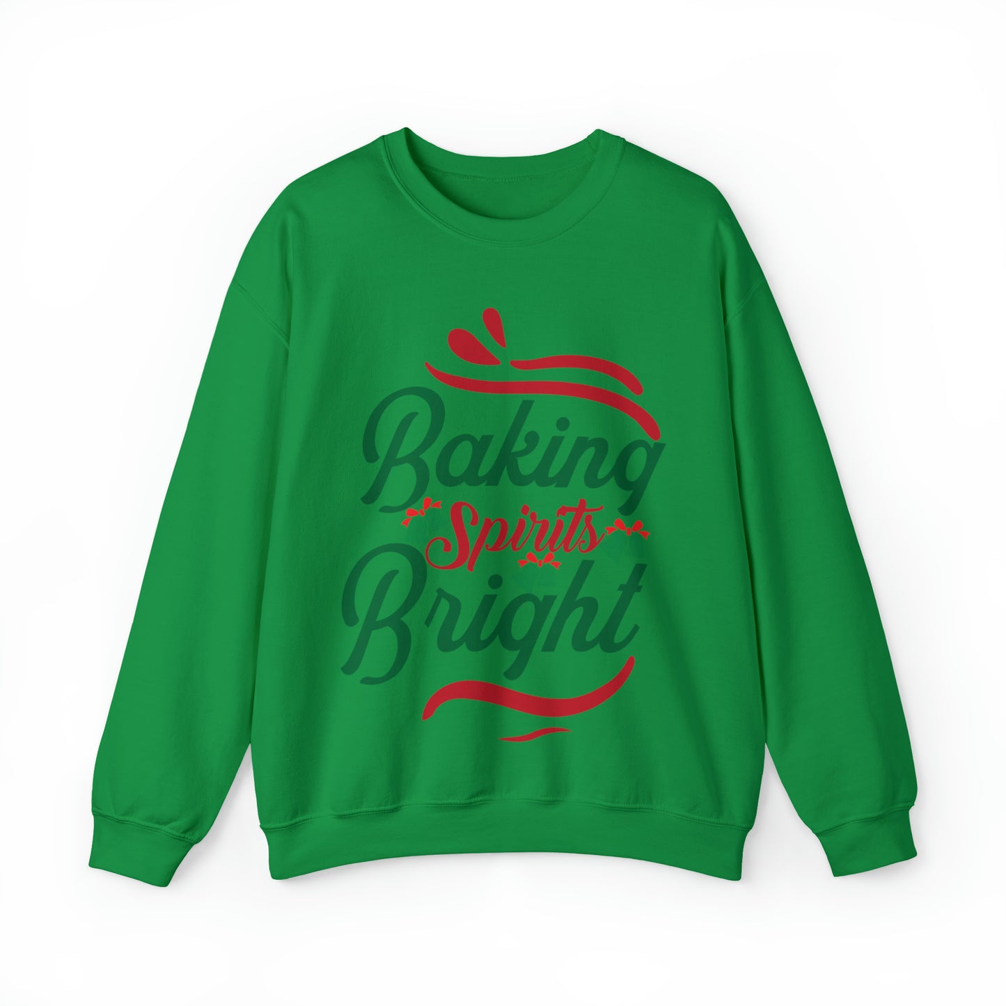 Baking Spirits Bright Sweatshirt, Christmas Cookie Sweatshirt, Funny Baker Sweatshirt, Gift For Cookie Lover, Cute Christmas Cookie, S932