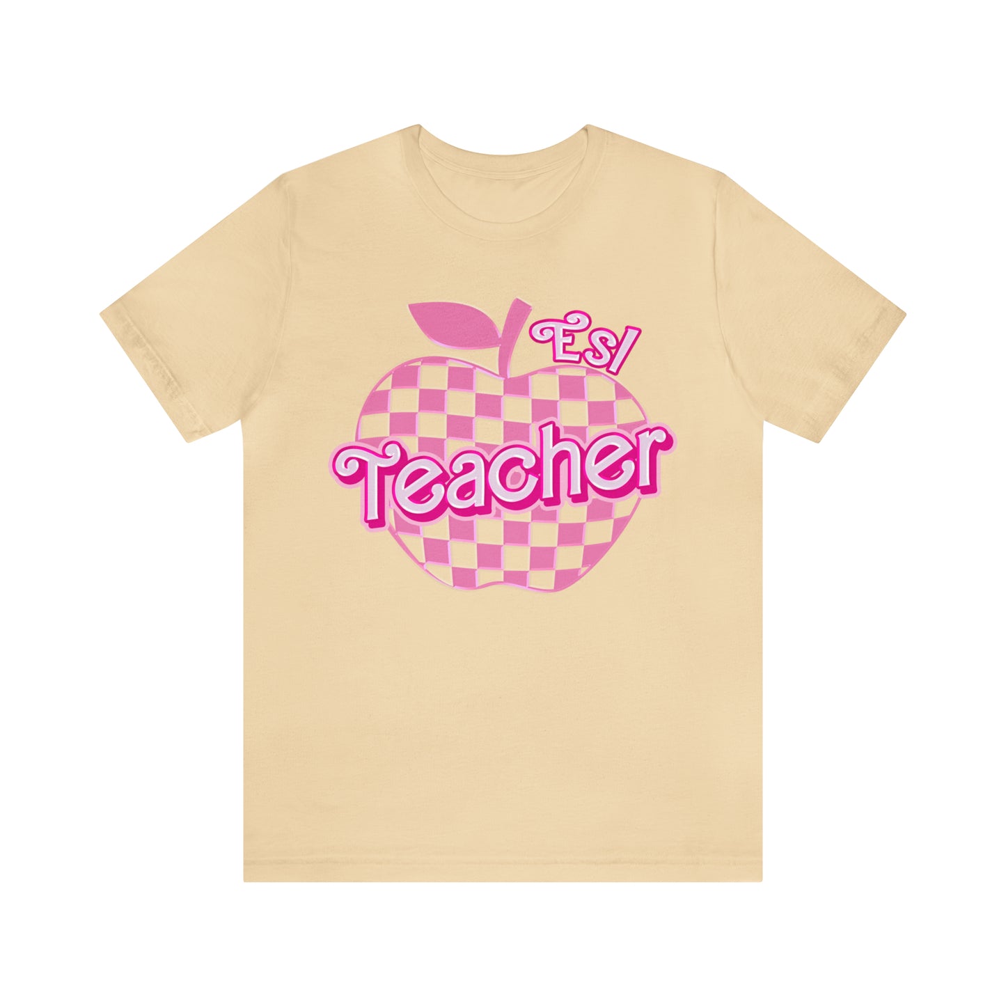 Esl teacher shirt, Pink Teacher Shirts, Teacher Appreciation Checkered Tee, Gifts for Teachers, Retro Teacher Shirt, Teacher Era, T800