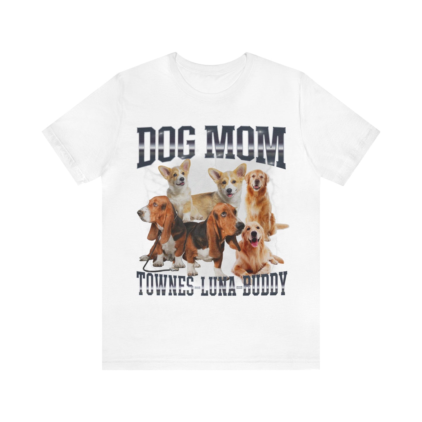 Custom Retro Dog Bootleg Shirt, Dog Mom Shirt, Dog Bootleg Retro 90's Tee, Custom Pet Photo, Custom Pet Portrait, Pet Lovers Gift, T1429