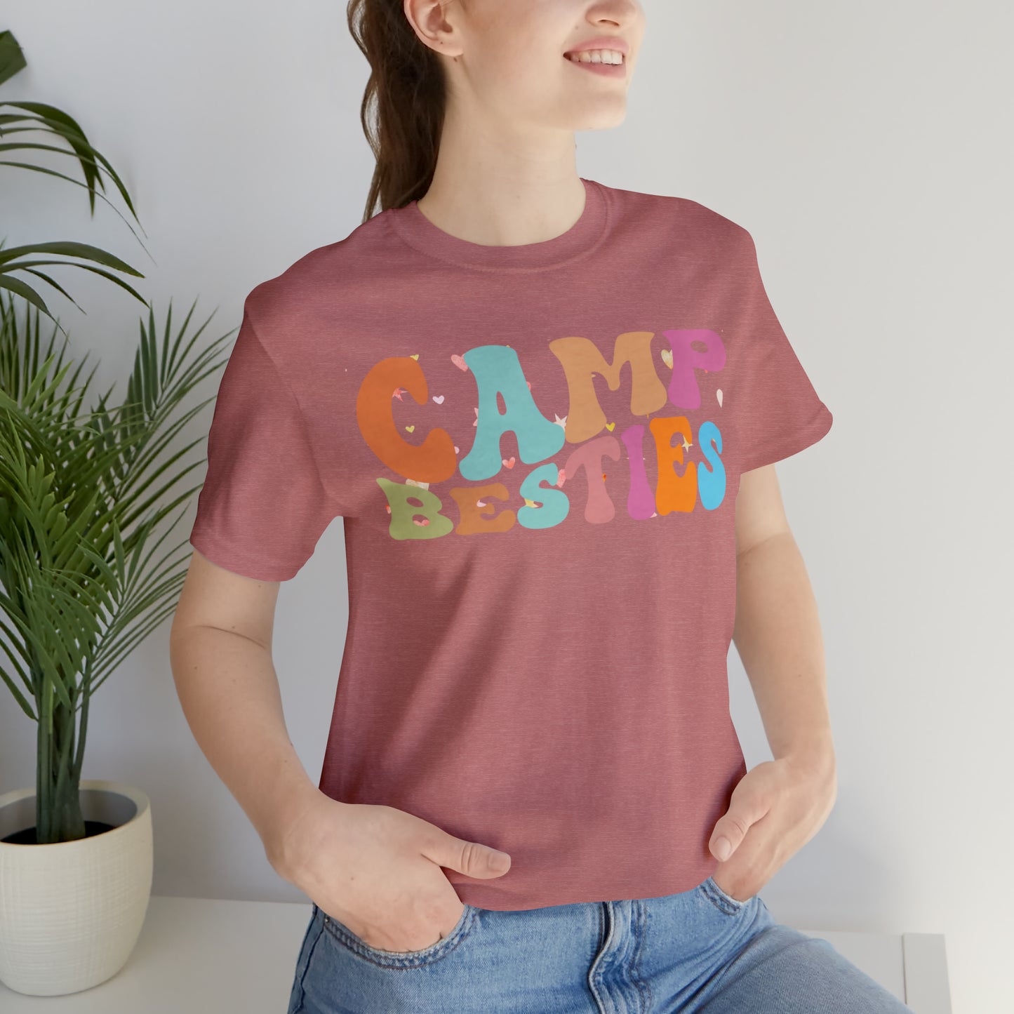 Best Friend Shirt, Gift for Best Friend, Camp Besties Shirt, BFF Shirt, Matching Besties Shirt, Retro Friend Shirt, T482