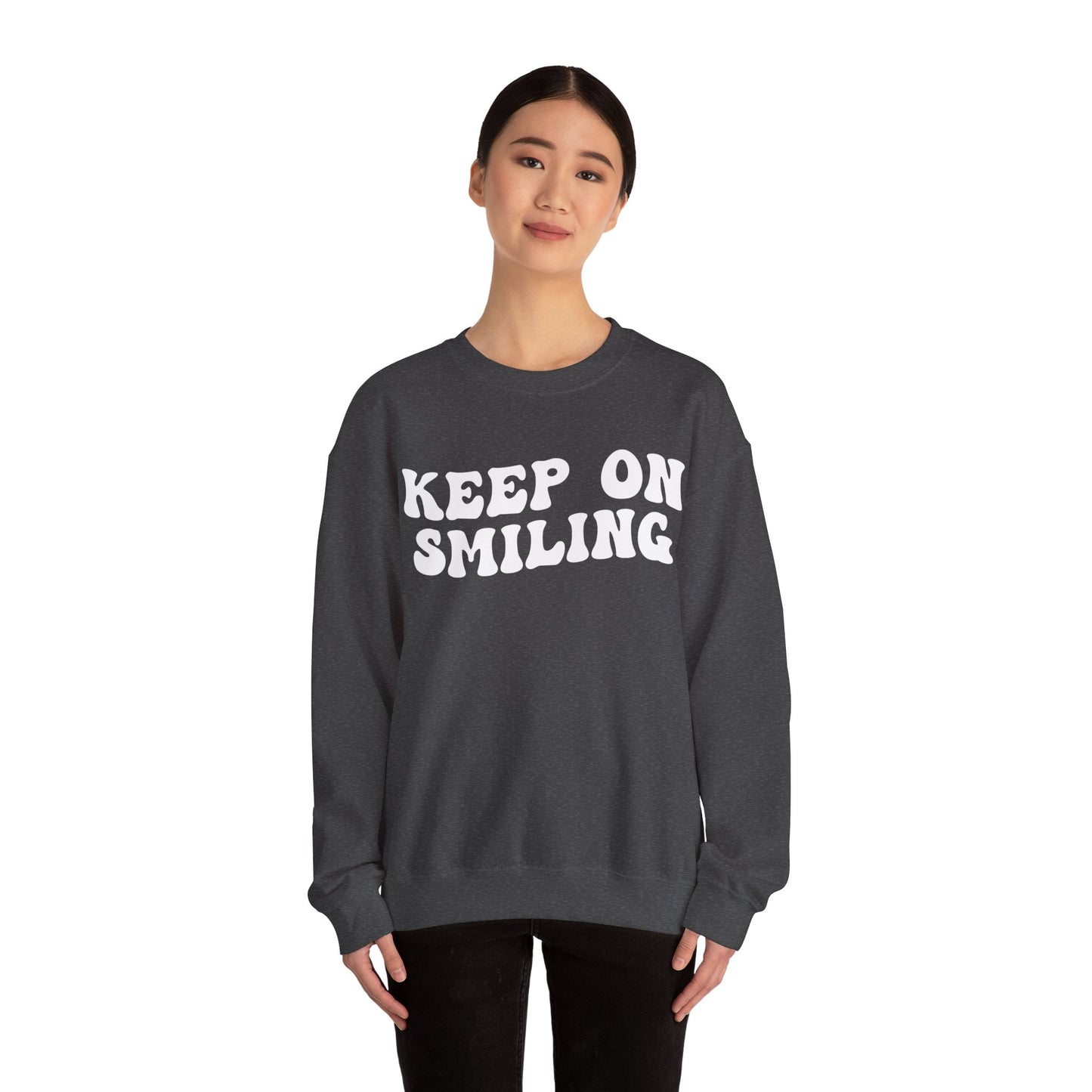 Keep On Smiling Sweatshirt, Encouragement Sweatshirt, Christian Mom Sweatshirt, Positivity Sweatshirt, Be Kind Sweatshirt, S1293