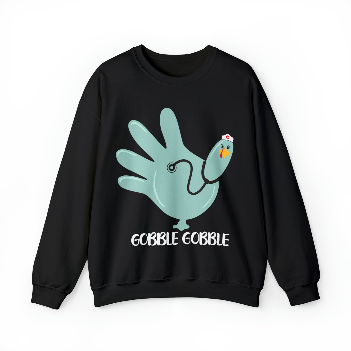 Gobble gobble turkey sweatshirt, Thanksgiving nurse sweatshirt, Rn Nursing student gift, Er department sweatshirt, Oncology nurse gift, S864