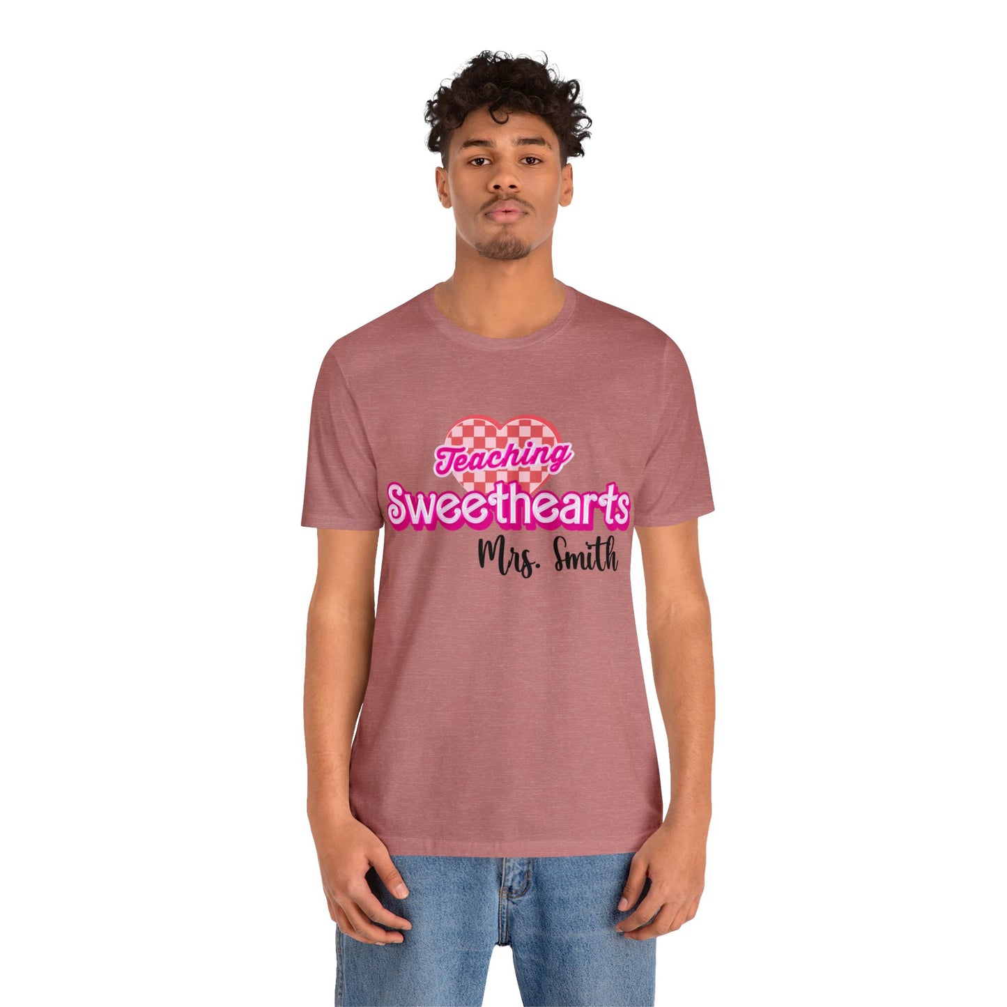 Personalized Teaching Sweethearts Valentines Day Shirt, Teacher Valentine's Day Shirts for Teachers, Gift Sweater for Hearts Day, T1274