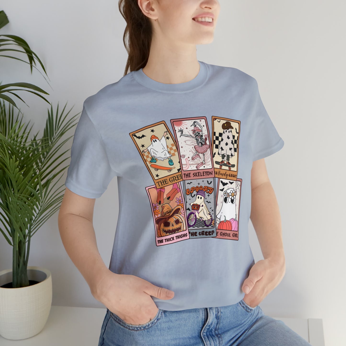 The Tarot Card Shirt, Skeleton Tarot Card Shirt, Tarot Card Lover Shirt, Skull Tarot Card Tee, Retro Halloween shirt, T612