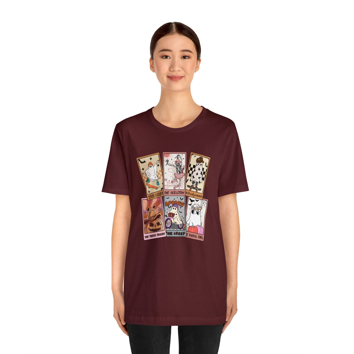 The Tarot Card Shirt, Skeleton Tarot Card Shirt, Tarot Card Lover Shirt, Skull Tarot Card Tee, Retro Halloween shirt, T612