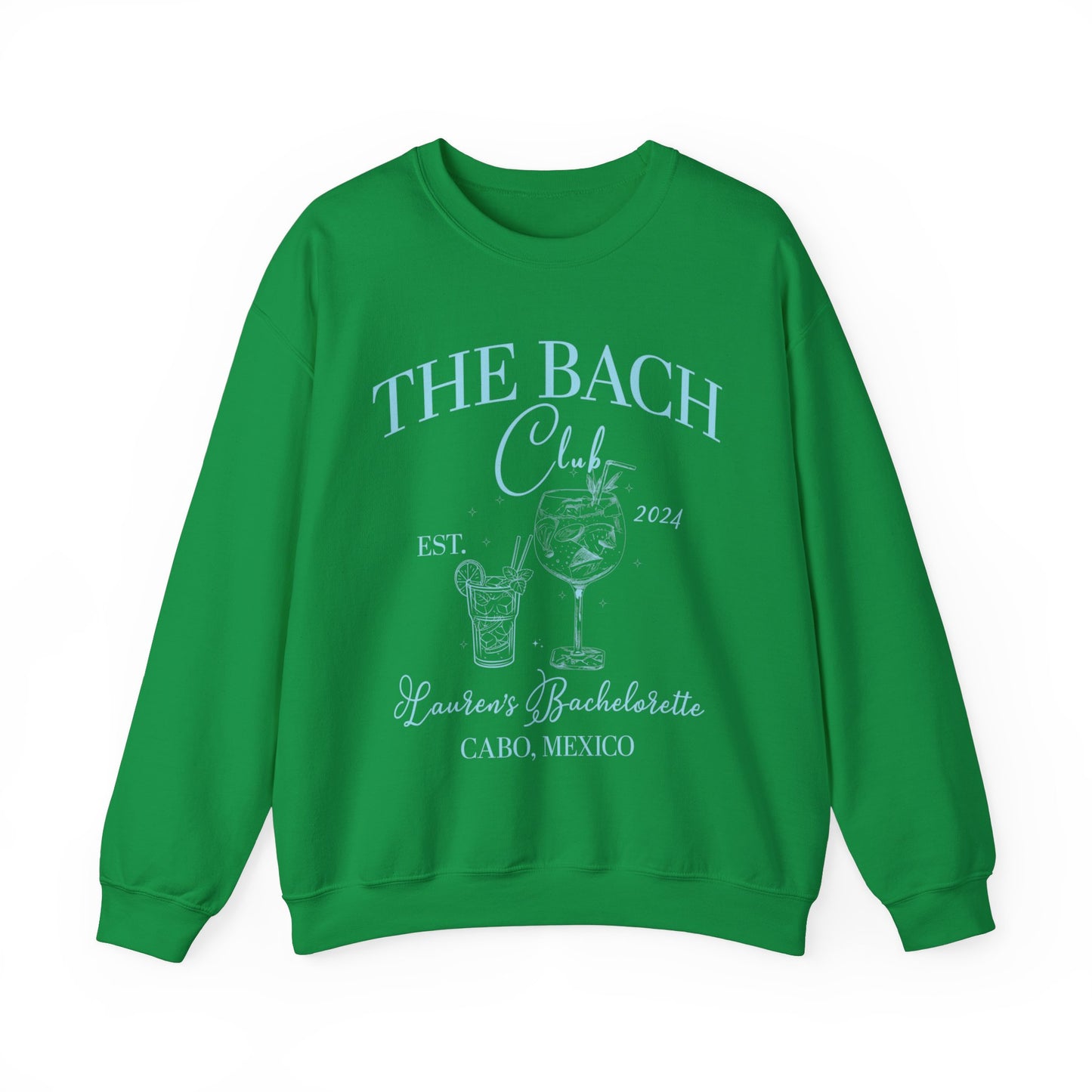 Custom The Bach Club Sweatshirt, Custom Location Bachelorette Sweatshirt, Personalized Bride Sweatshirt, Sweatshirt for Bridal Party, S1495