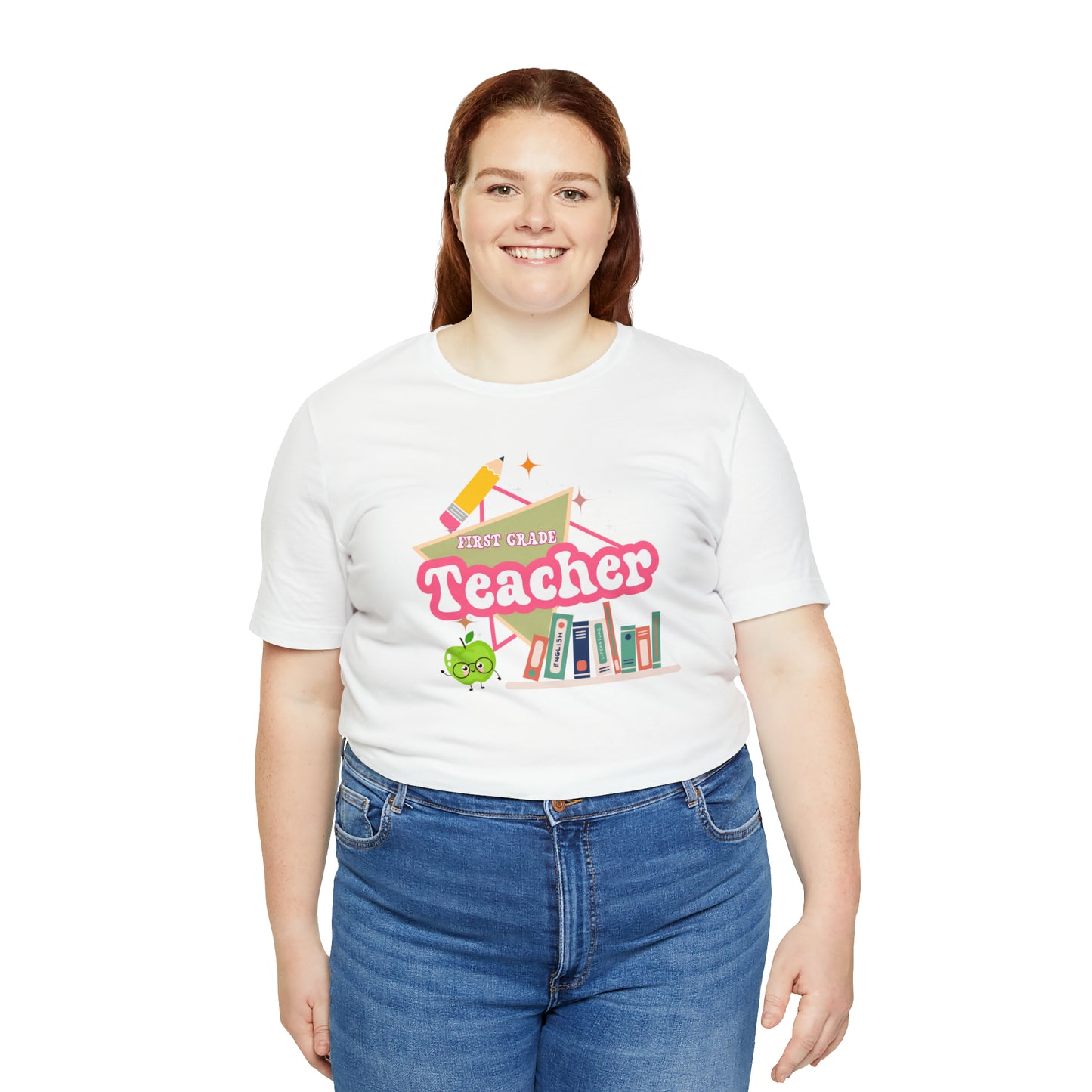 First grade teacher shirt, 1st grade shirt, 90s shirt, 90s teacher shirt, colorful school shirt, colorful teacher shirt, T542