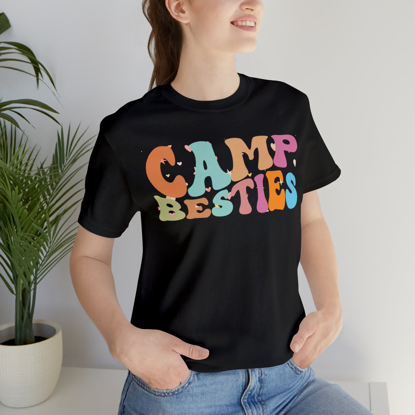 Best Friend Shirt, Gift for Best Friend, Camp Besties Shirt, BFF Shirt, Matching Besties Shirt, Retro Friend Shirt, T482