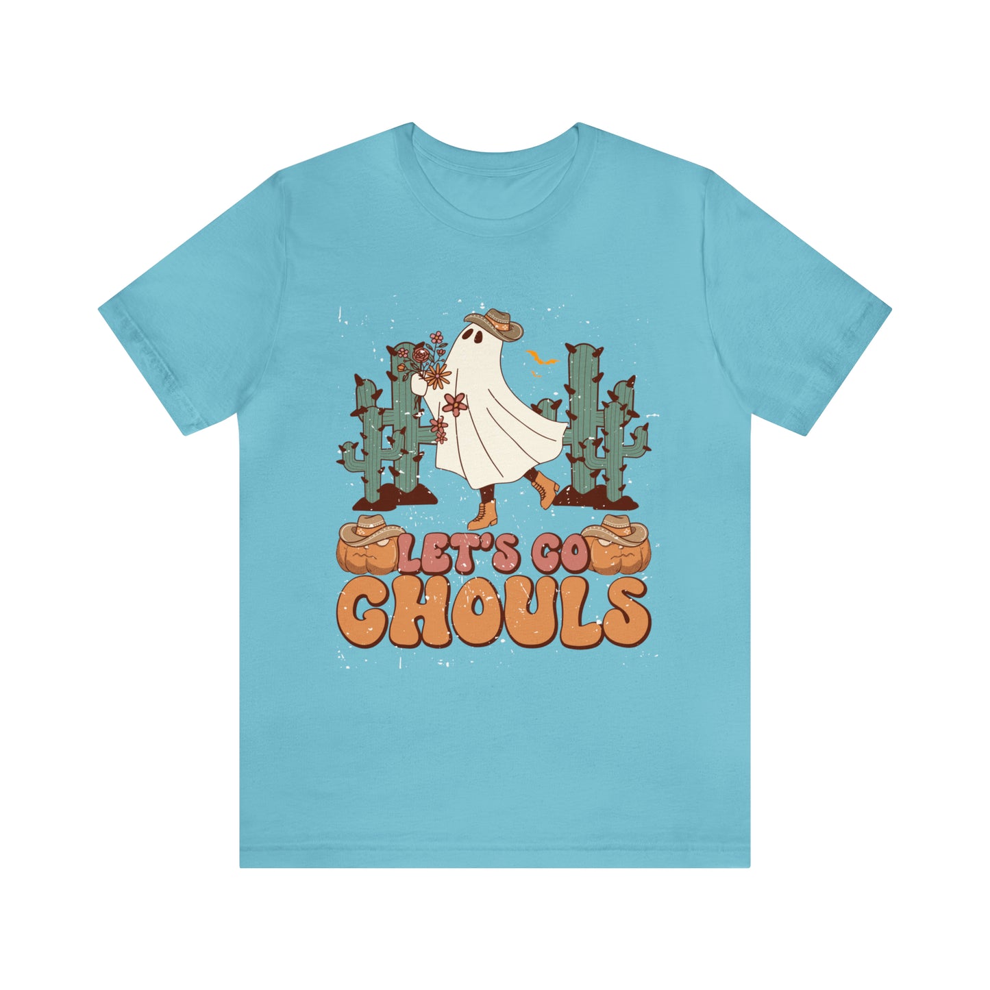 Lets Go Ghouls Shirt, Spooky Season Tee, Retro Halloween Cowgirl Shirt, Cowgirl Halloween Shirt, Vintage Ghost Shirt, T762