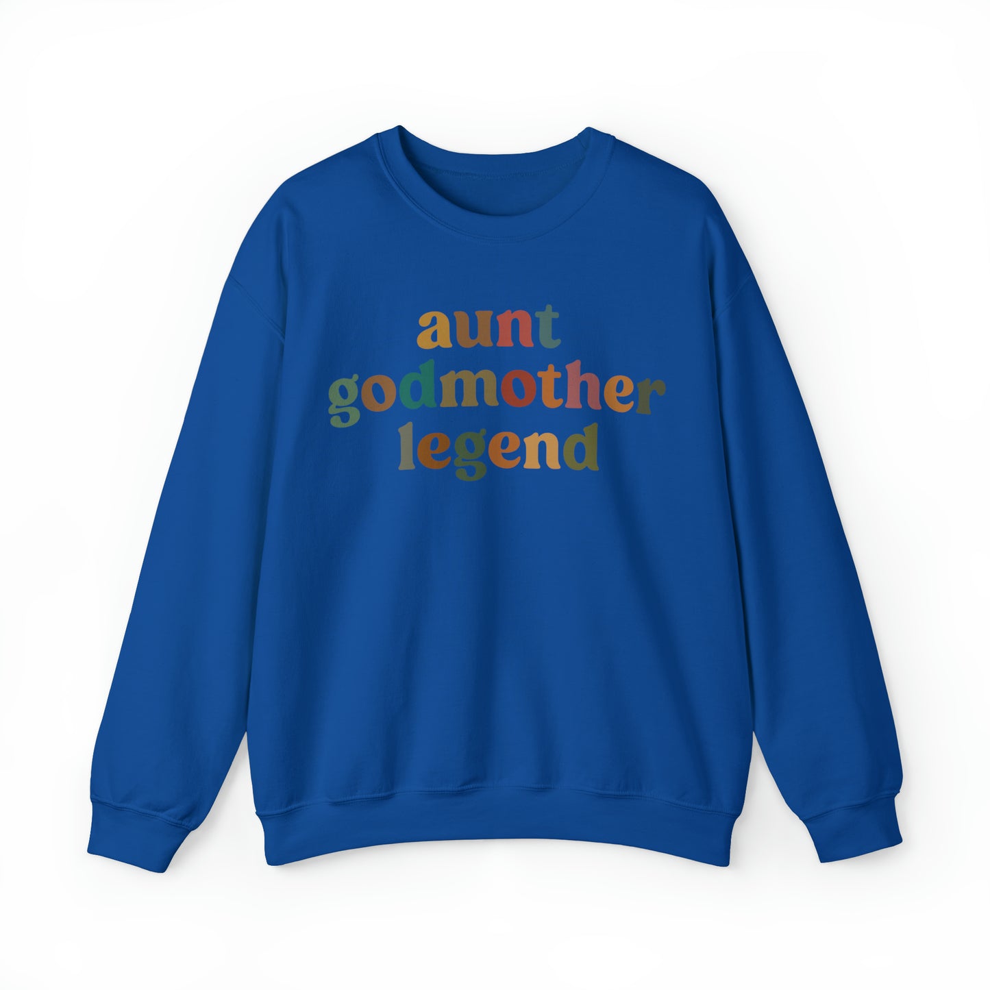 Aunt Godmother Legend Sweatshirt, Cute Godmother Gift from Goddaughter, Godmother Proposal , Retro Godmother Gift for Baptism, S1034