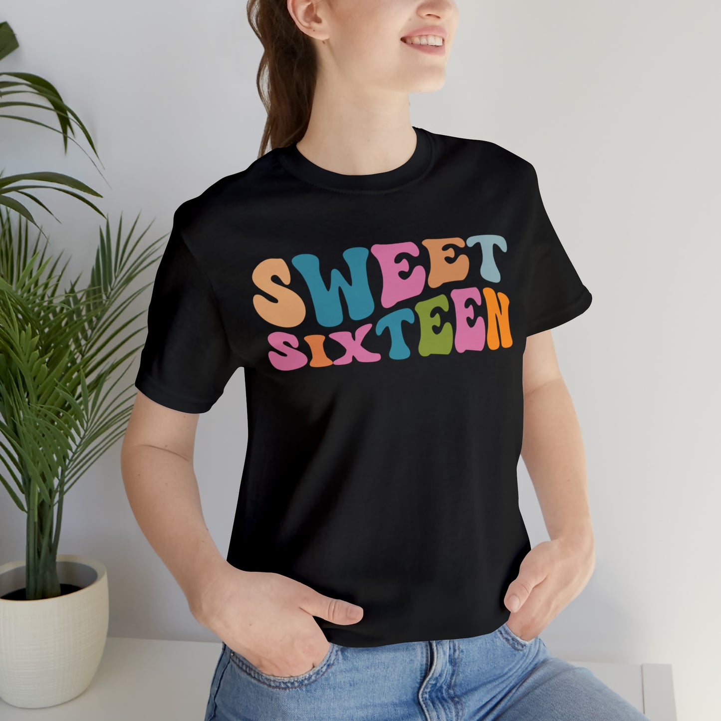 Sixteenth Birthday Gift, Sweet Sixteen Shirt for 16th Birthday Party, Cute Sweet 16 Gift for 16th Birthday TShirt for Daughter, T476