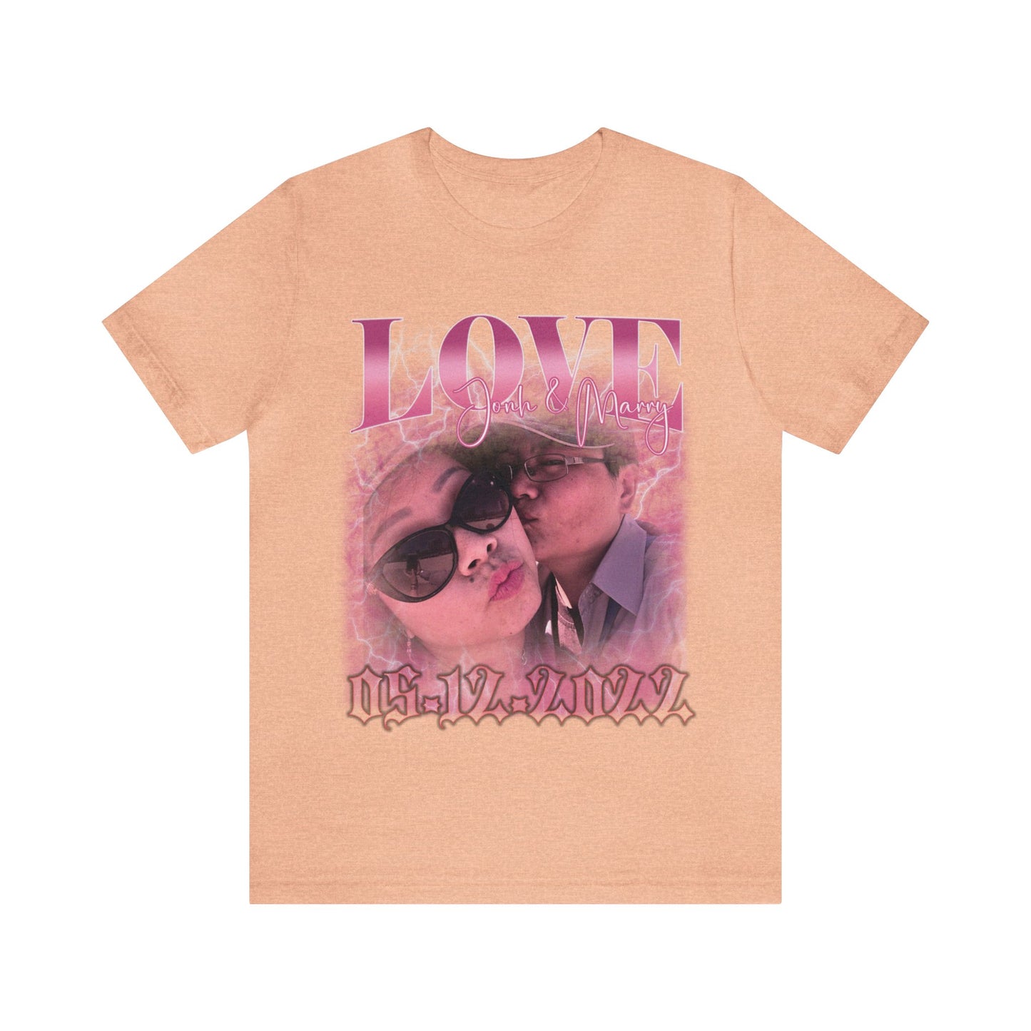 Custom 90s Vintage Bootleg Tee for couple, Custom shirt for couple, Custom bootleg tee photo shirt for lover, couple shirt for lover, T1330