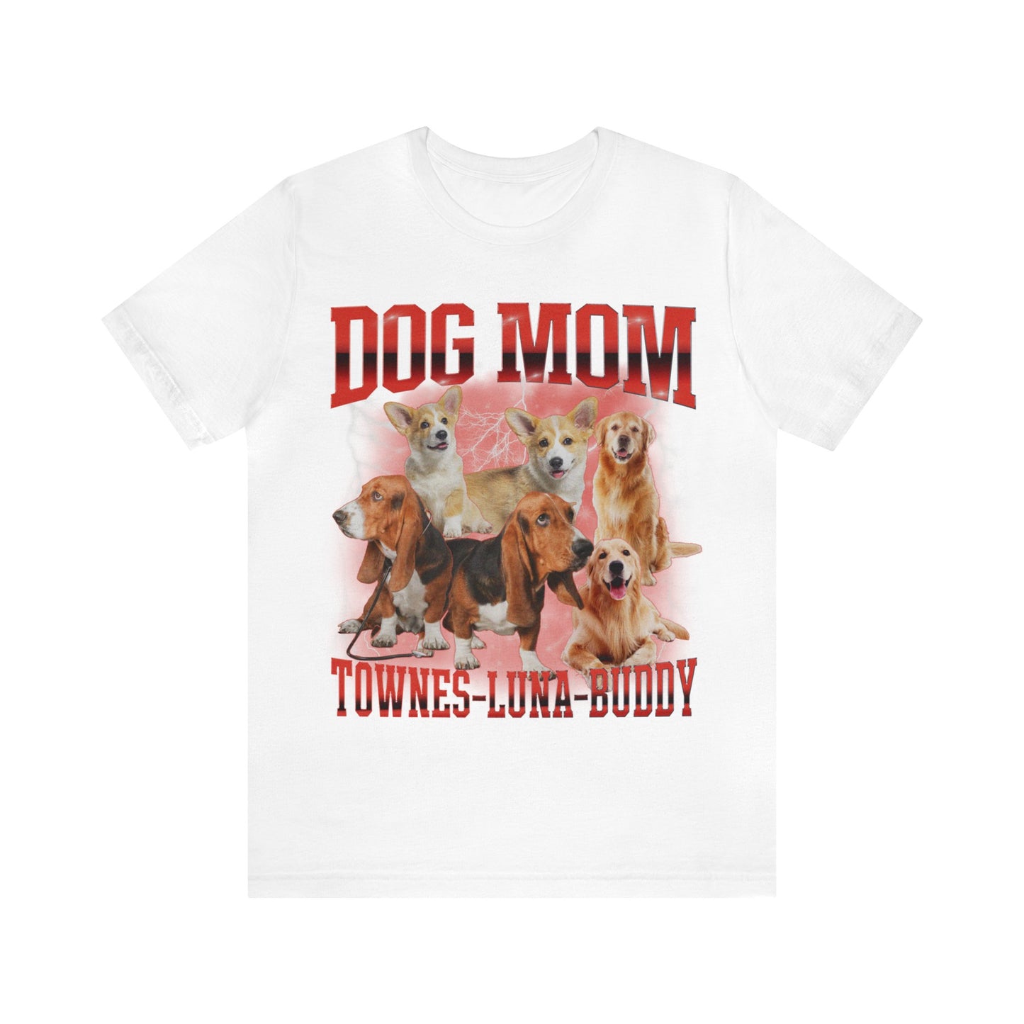 Custom Retro Dog Bootleg Shirt, Dog Mom Shirt, Dog Bootleg Retro 90's Tee, Custom Pet Photo, Custom Pet Portrait, Pet Lovers Gift, T1430