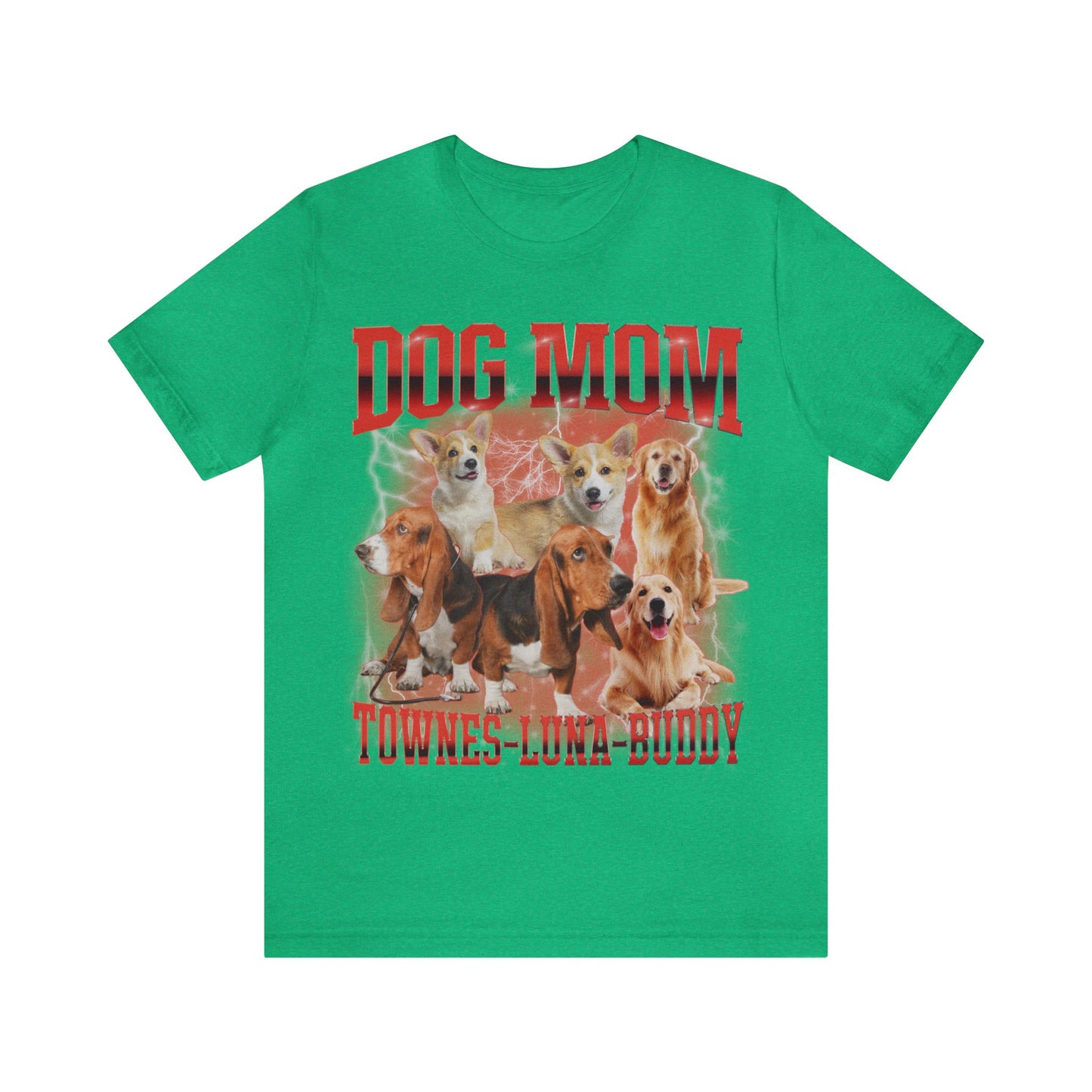 Custom Retro Dog Bootleg Shirt, Dog Mom Shirt, Dog Bootleg Retro 90's Tee, Custom Pet Photo, Custom Pet Portrait, Pet Lovers Gift, T1430
