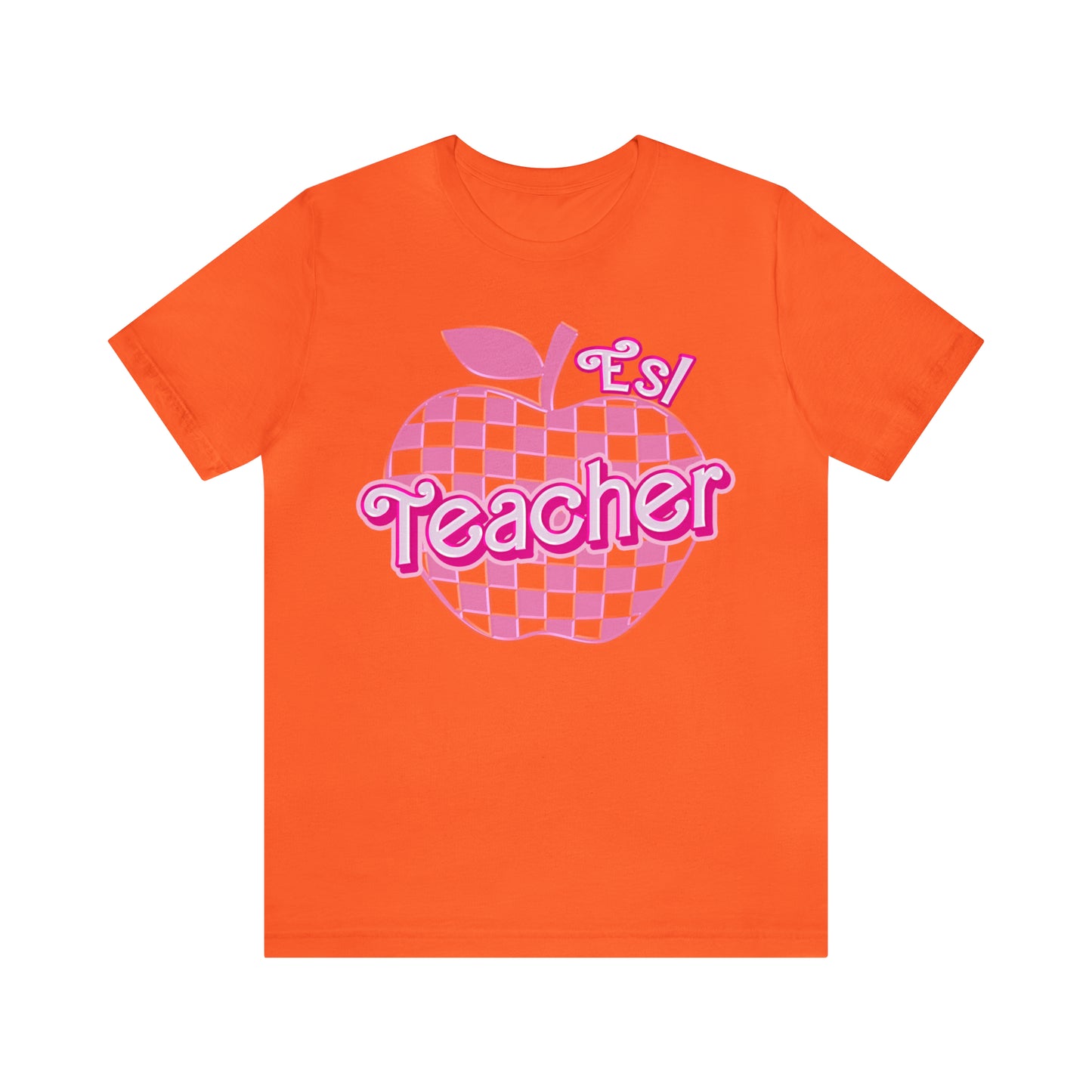 Esl teacher shirt, Pink Teacher Shirts, Teacher Appreciation Checkered Tee, Gifts for Teachers, Retro Teacher Shirt, Teacher Era, T800