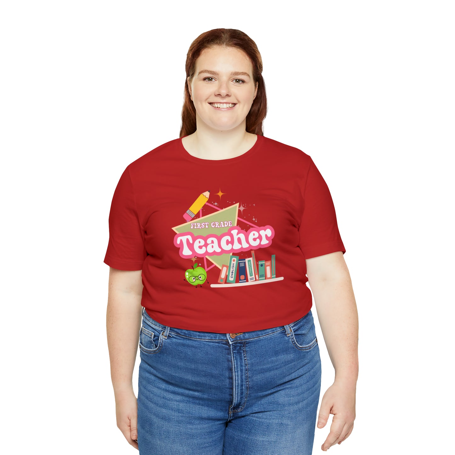 First grade teacher shirt, 1st grade shirt, 90s shirt, 90s teacher shirt, colorful school shirt, colorful teacher shirt, T542
