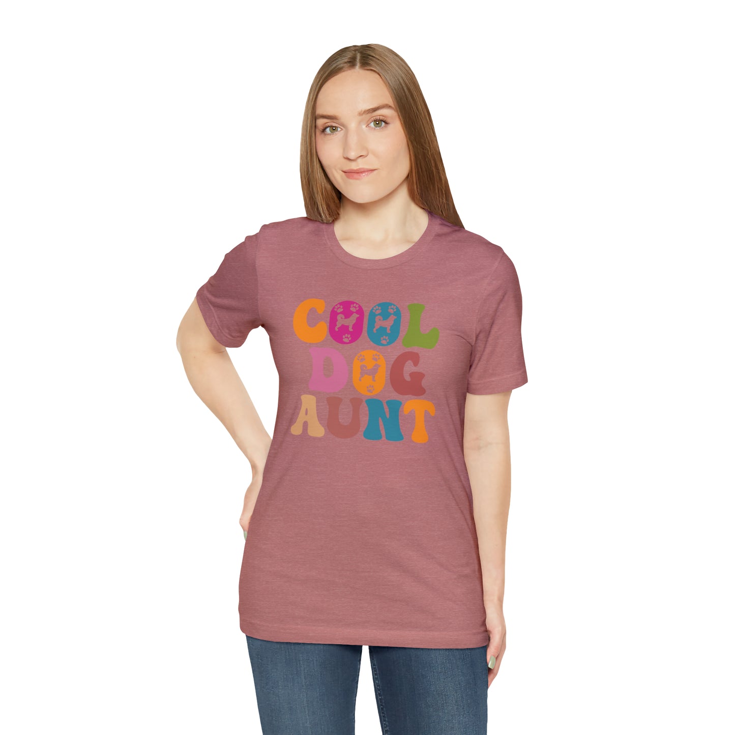 Cool Dog Aunt Shirt for Women, Dog Aunt Gift for Animal Lover, Dog Auntie Tee for Aunt, Funny Dog Lover Tee, T569