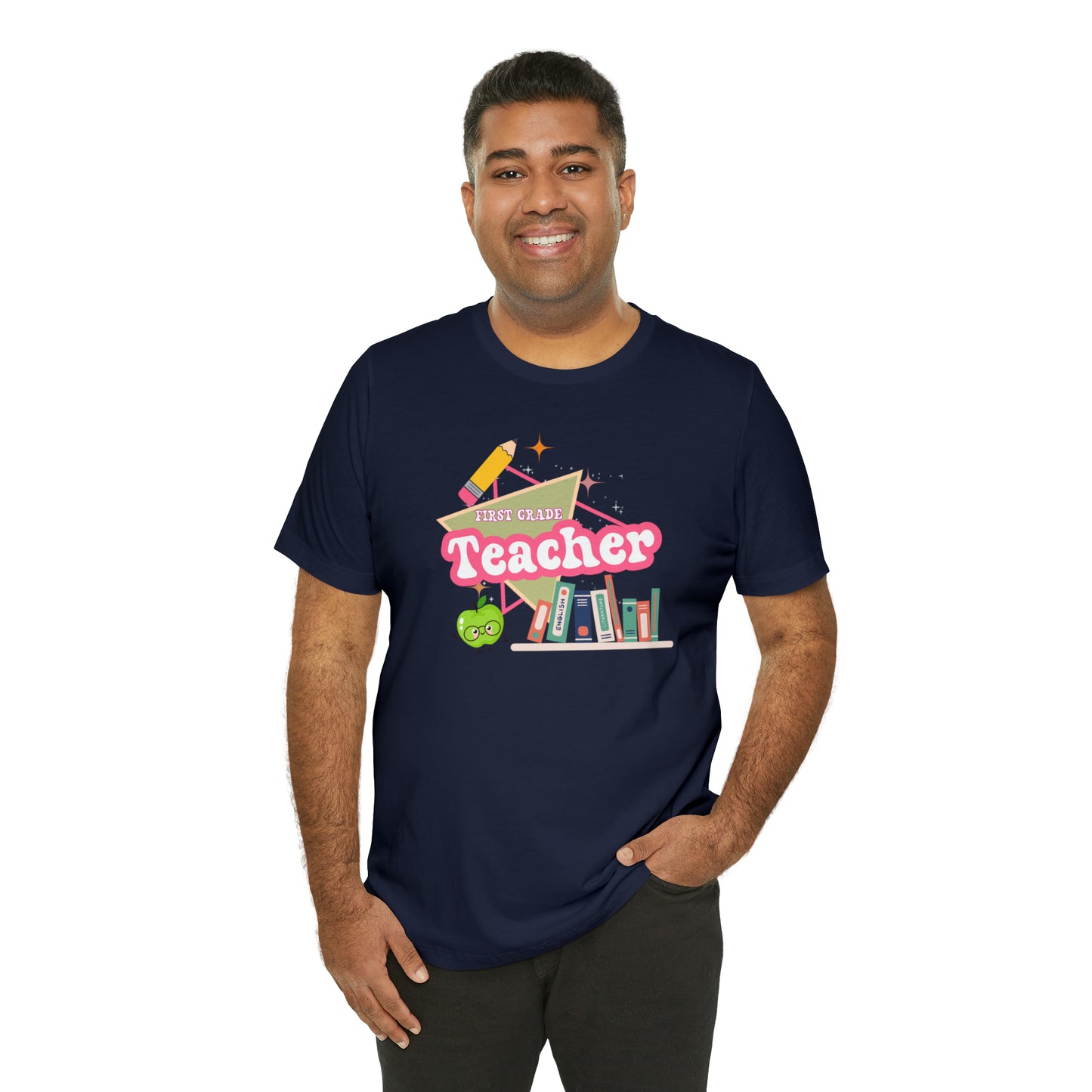 First grade teacher shirt, 1st grade shirt, 90s shirt, 90s teacher shirt, colorful school shirt, colorful teacher shirt, T542